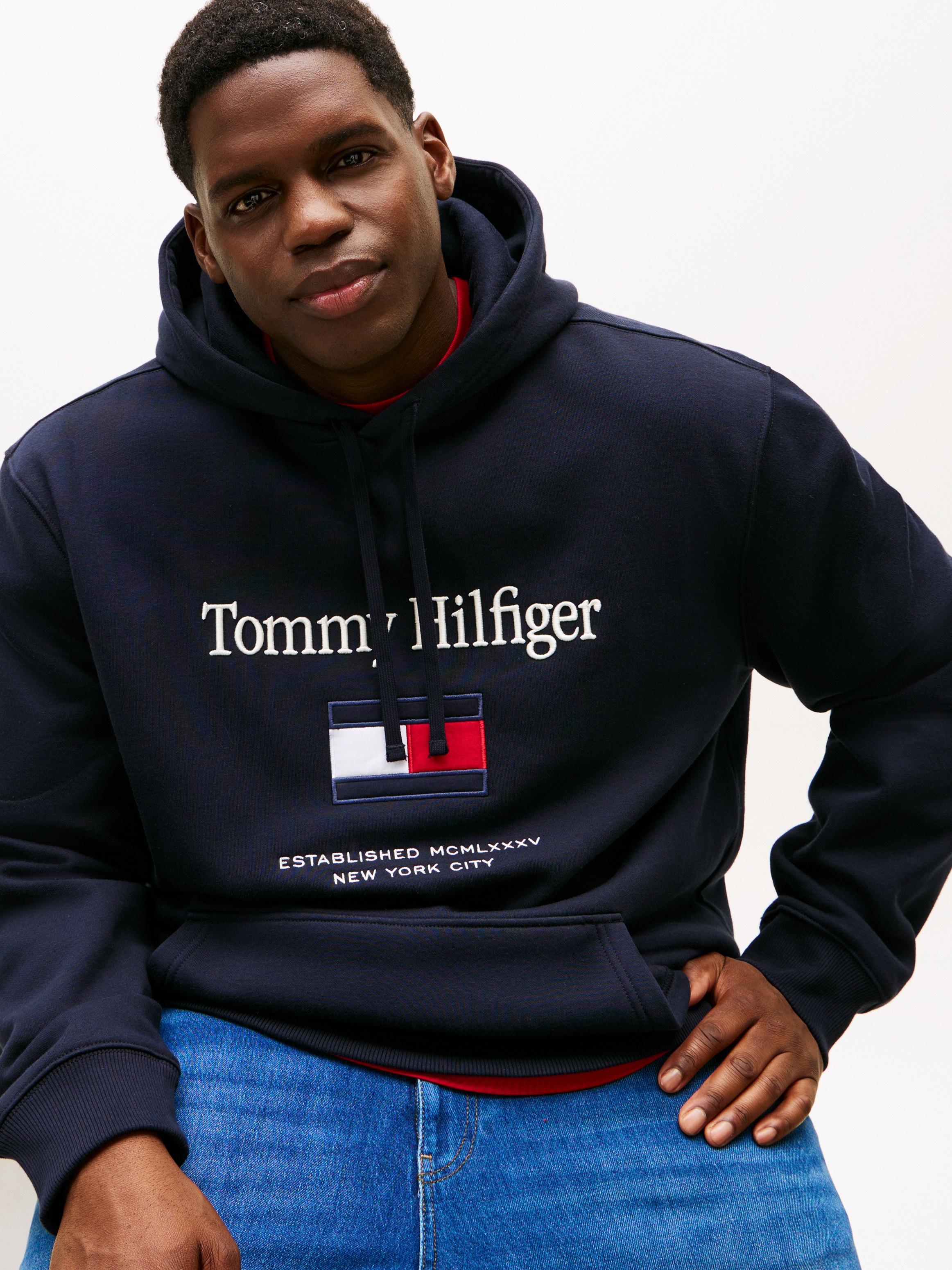 Tommy Hilfiger Big & Tall Hoodie "BT-TOMMY EMBRO FLAG", Große Größen günstig online kaufen