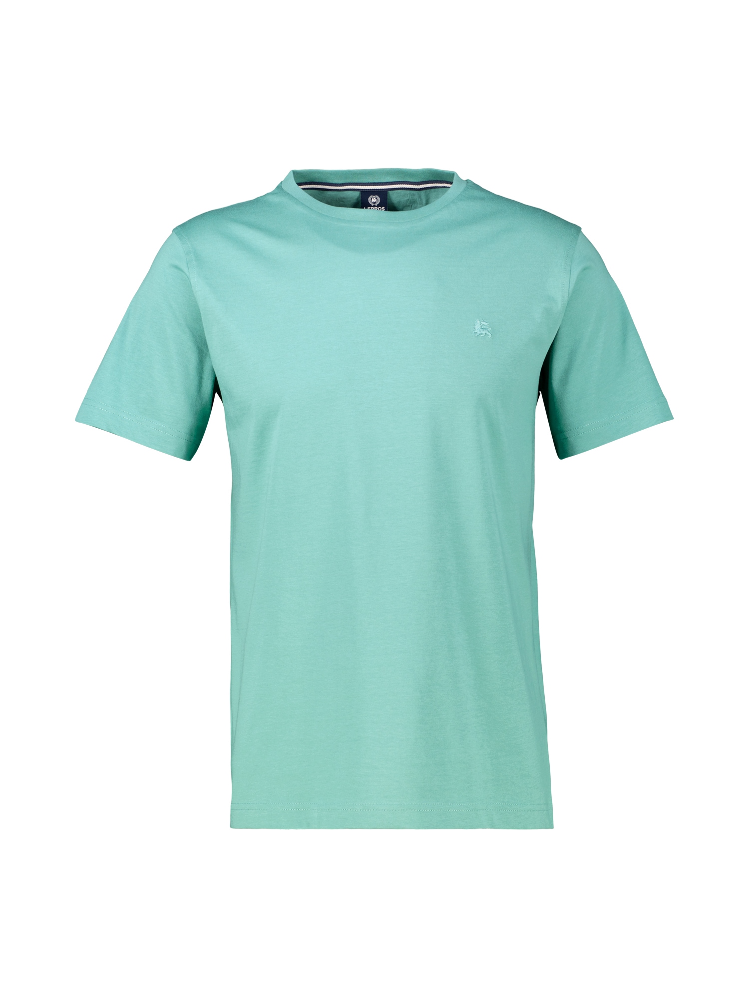 LERROS T-Shirt »LERROS Basic T-Shirt mit Logostitck, unifarben«