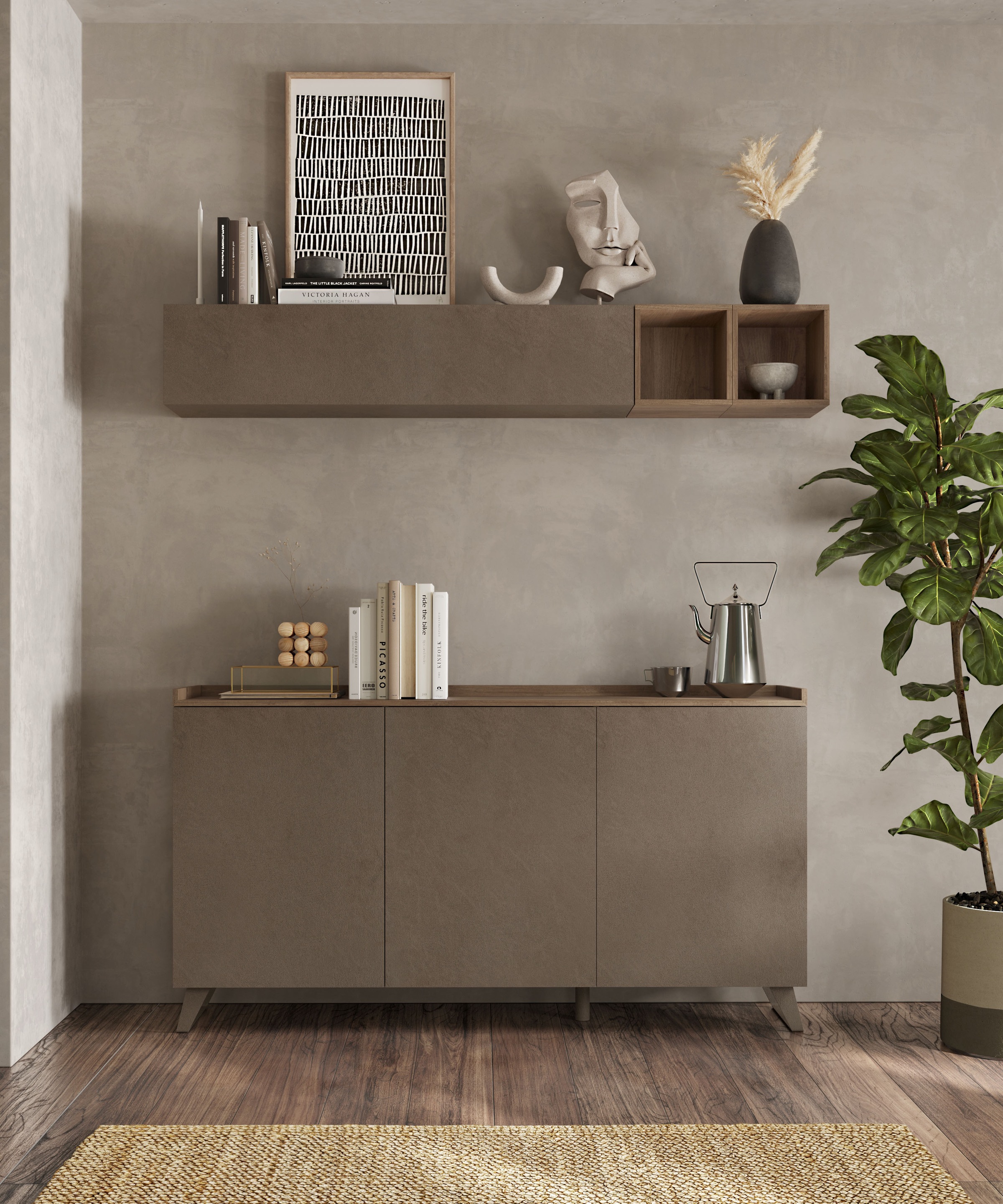 Home affaire Wohnwand "Tray" günstig online kaufen