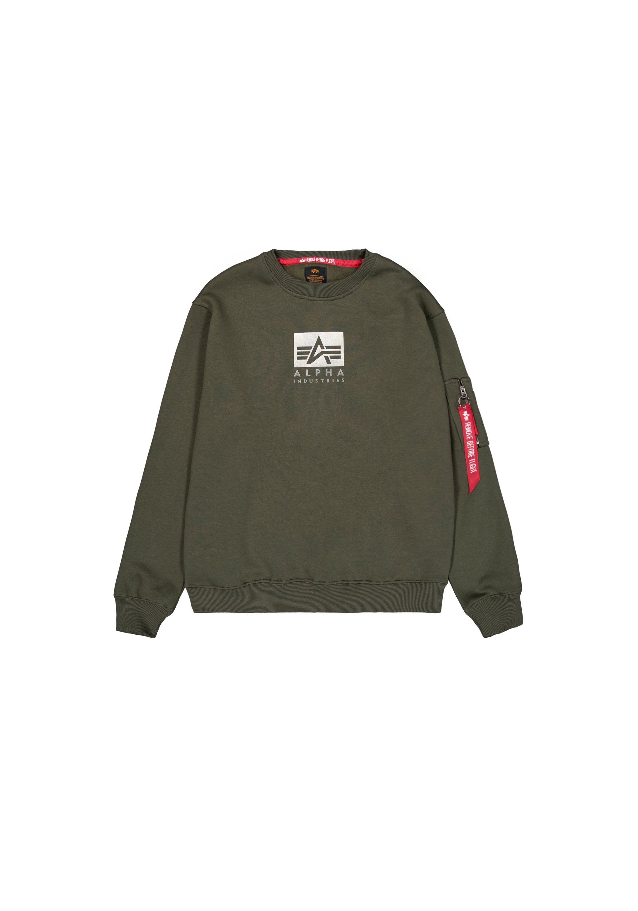 Alpha Industries Sweater "Alpha Industries Men - Sweatshirts Satin Logo Swe günstig online kaufen