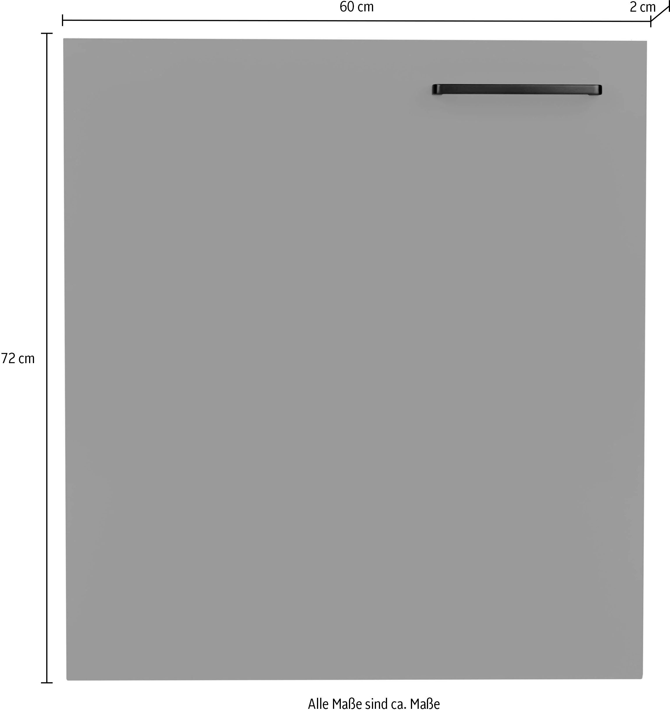 nobilia® Frontblende »"Easytouch", Ausrichtung wählbar,«, für integrierte Kühlgeräte und Waschautomaten, Breite 60 cm