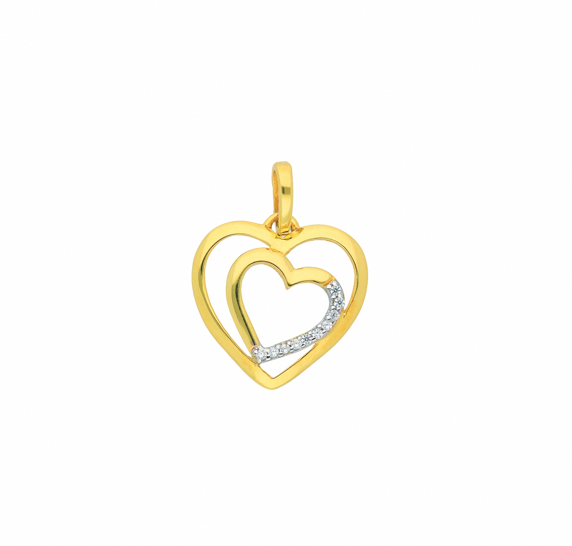 Adelia´s Kette ohne Anhänger »333 Gold | Anhänger Zirkonia«, online Halskette BAUR mit Set Schmuckset Herz - mit kaufen