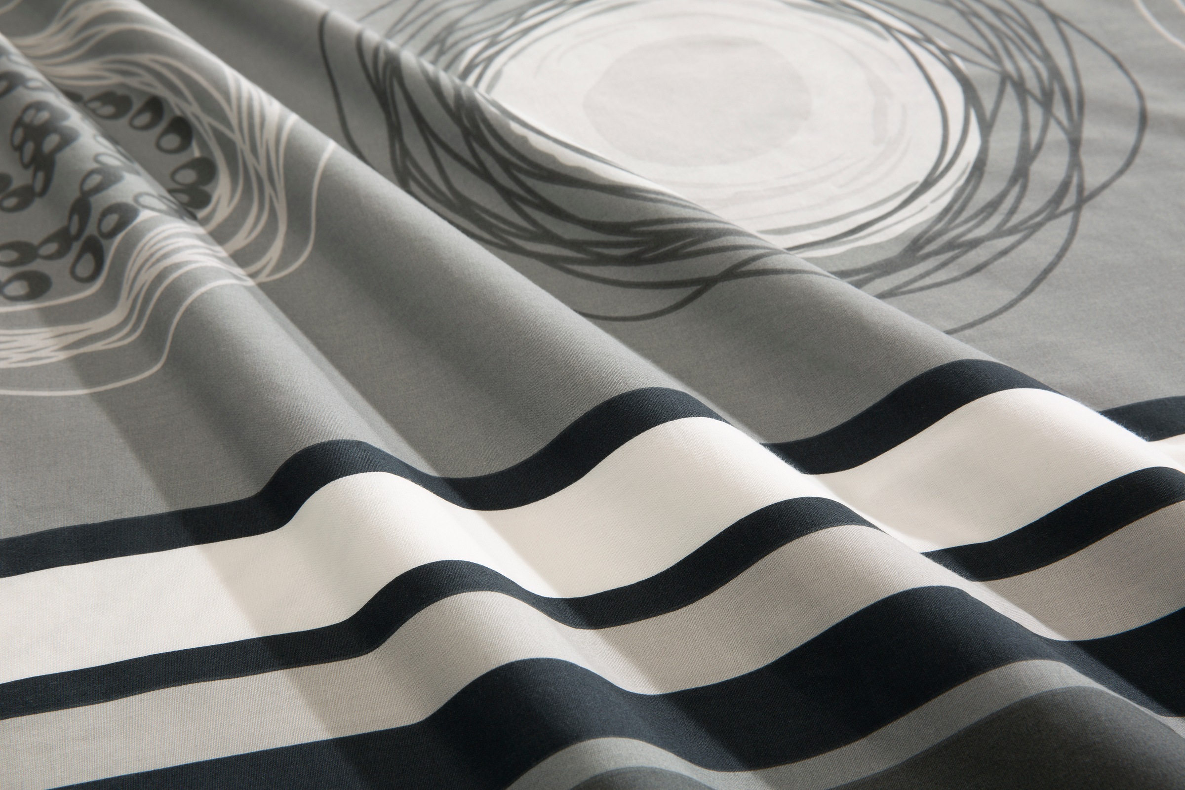 Thumbnail - BIERBAUM Bettwäsche "Florielle" 2 Stk. in Gr. 135x200 oder 155x220 cm, 100% Baumwolle, Kreise