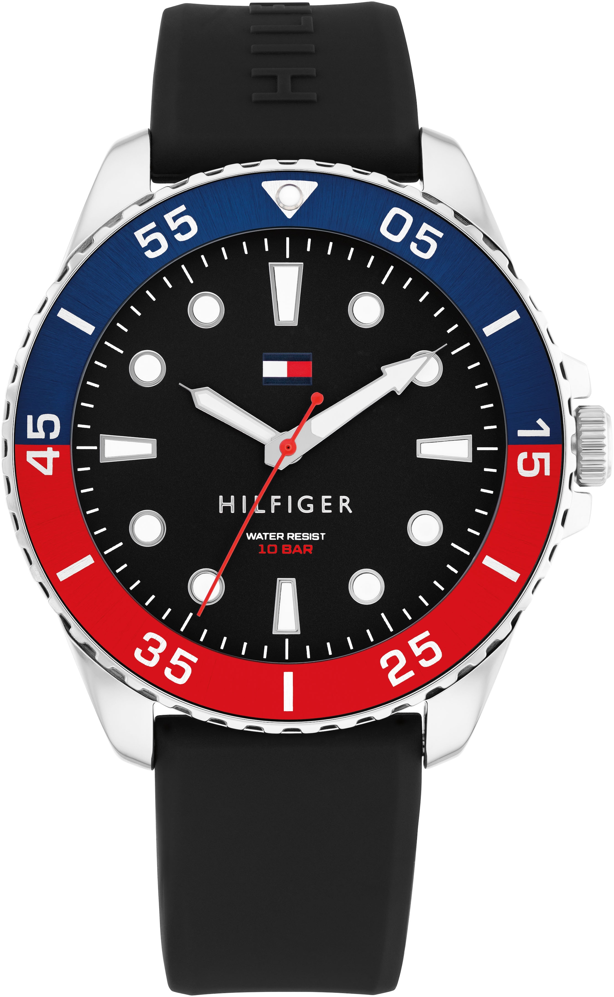 Tommy Hilfiger Quarzuhr »OCEANIC GIFT SET«, (Set, 2 tlg., mit süßer Kinderuhr), Armbanduhr, Herrenuhr, Silikonarmband, Ideal auch als Geschenk, analog
