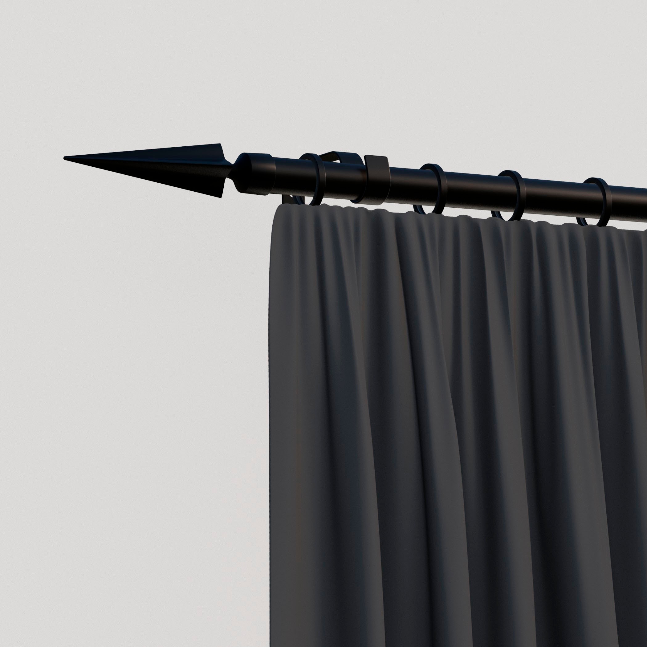 indeko Gardinenstange "Parma" Ø 16 mm 1 läufig-läufig Wunschmaßlänge günstig online kaufen