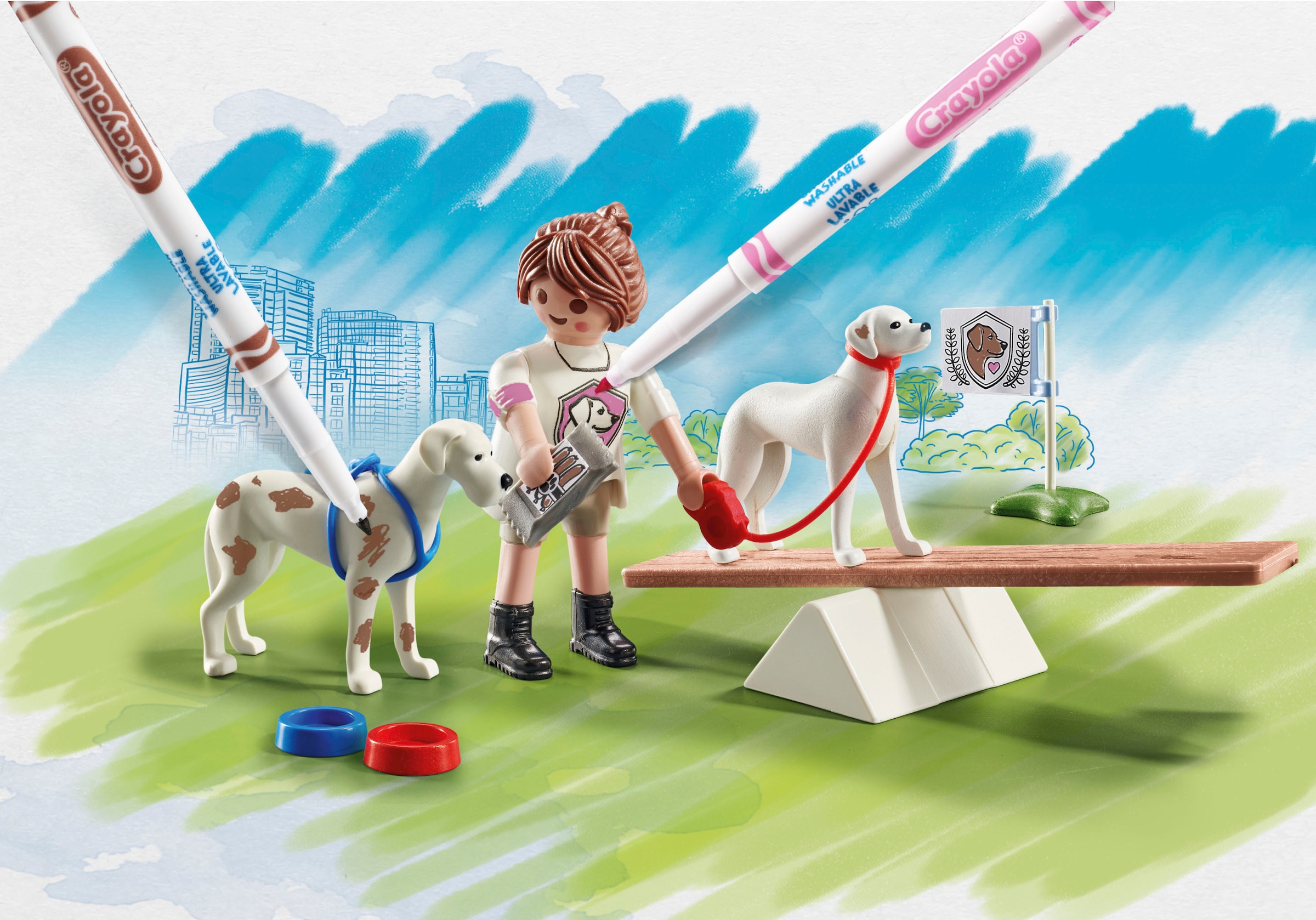 Playmobil® Konstruktions-Spielset »Hundetraining (71517), Color«, (17 St.), Made in Europe