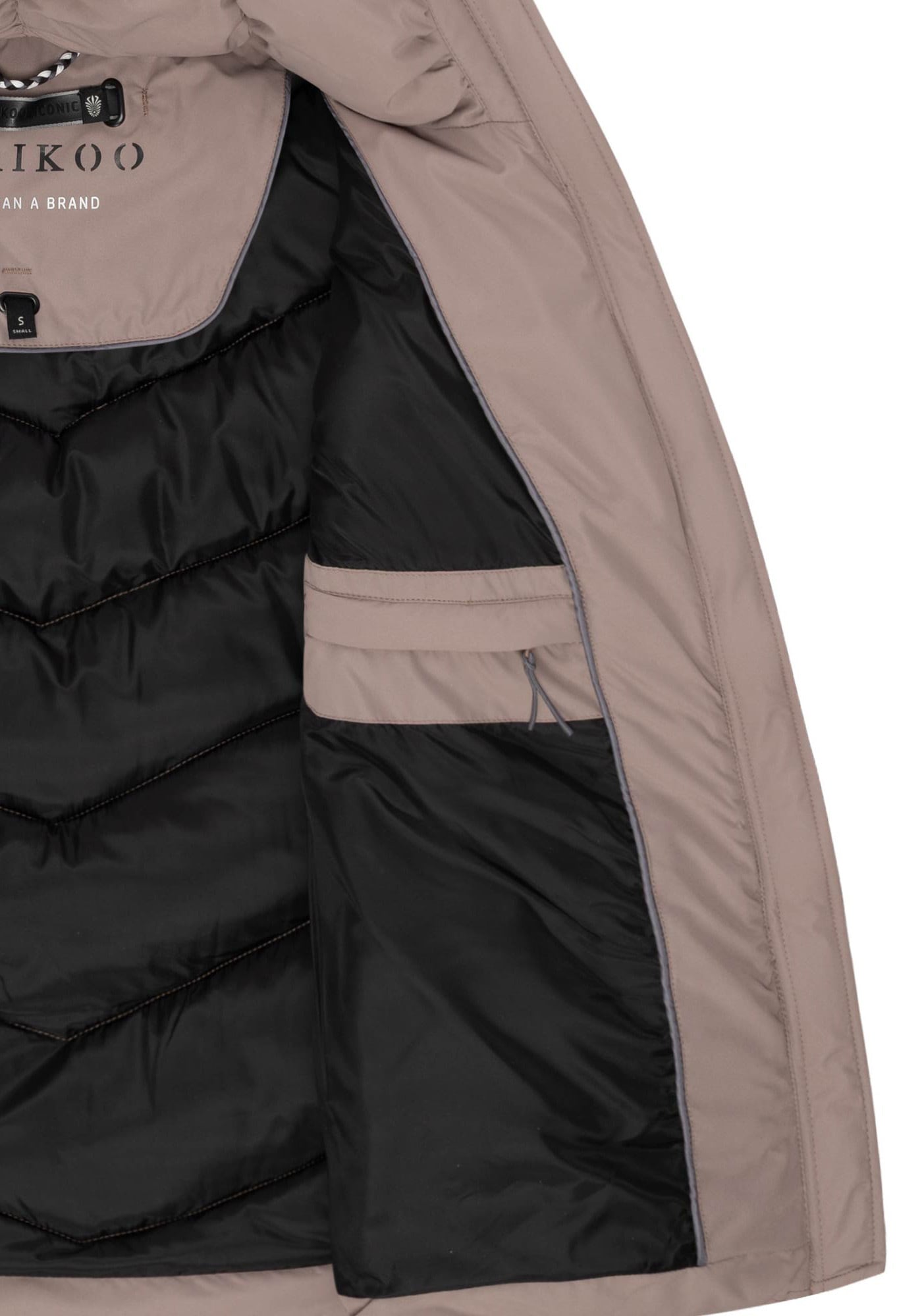 Marikoo Winterjacke »Sahnemausii«, Schräge Steppung