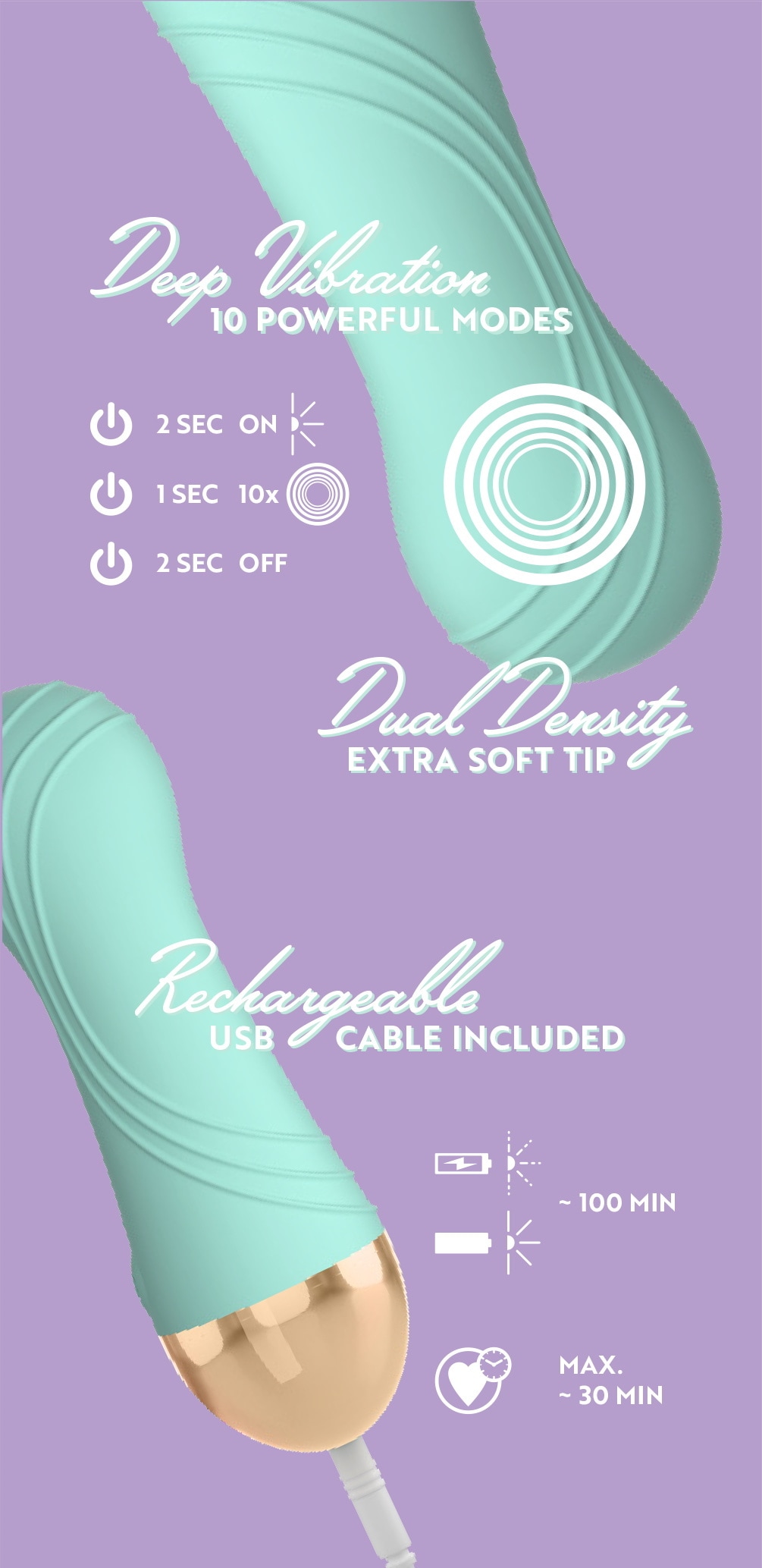 Cuties Vibrator »Vibrator Dual Density Mini Vibrator«