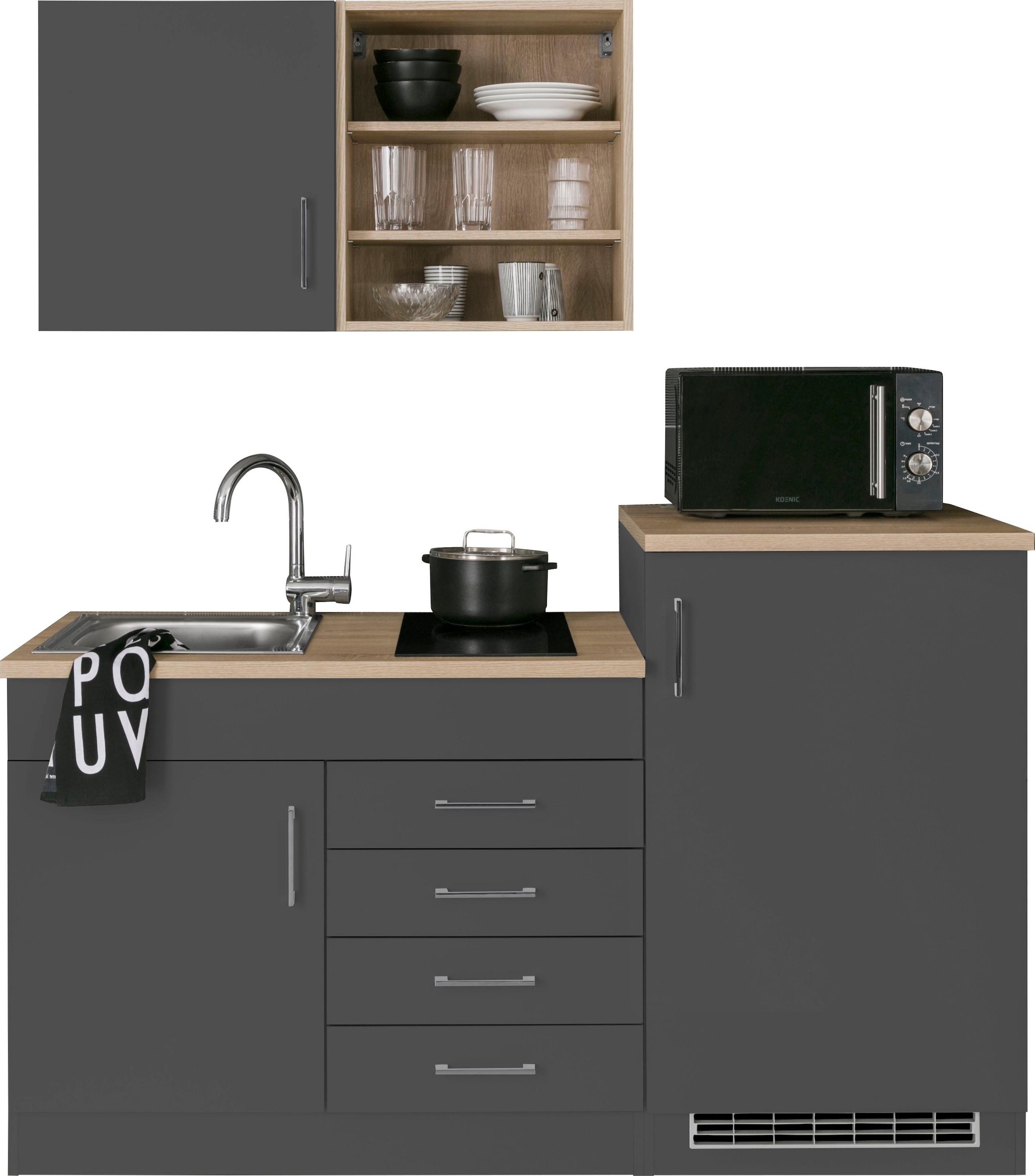 HELD MÖBEL Pantryküche "Mali", Breite 160 cm, mit E-Geräten günstig online kaufen