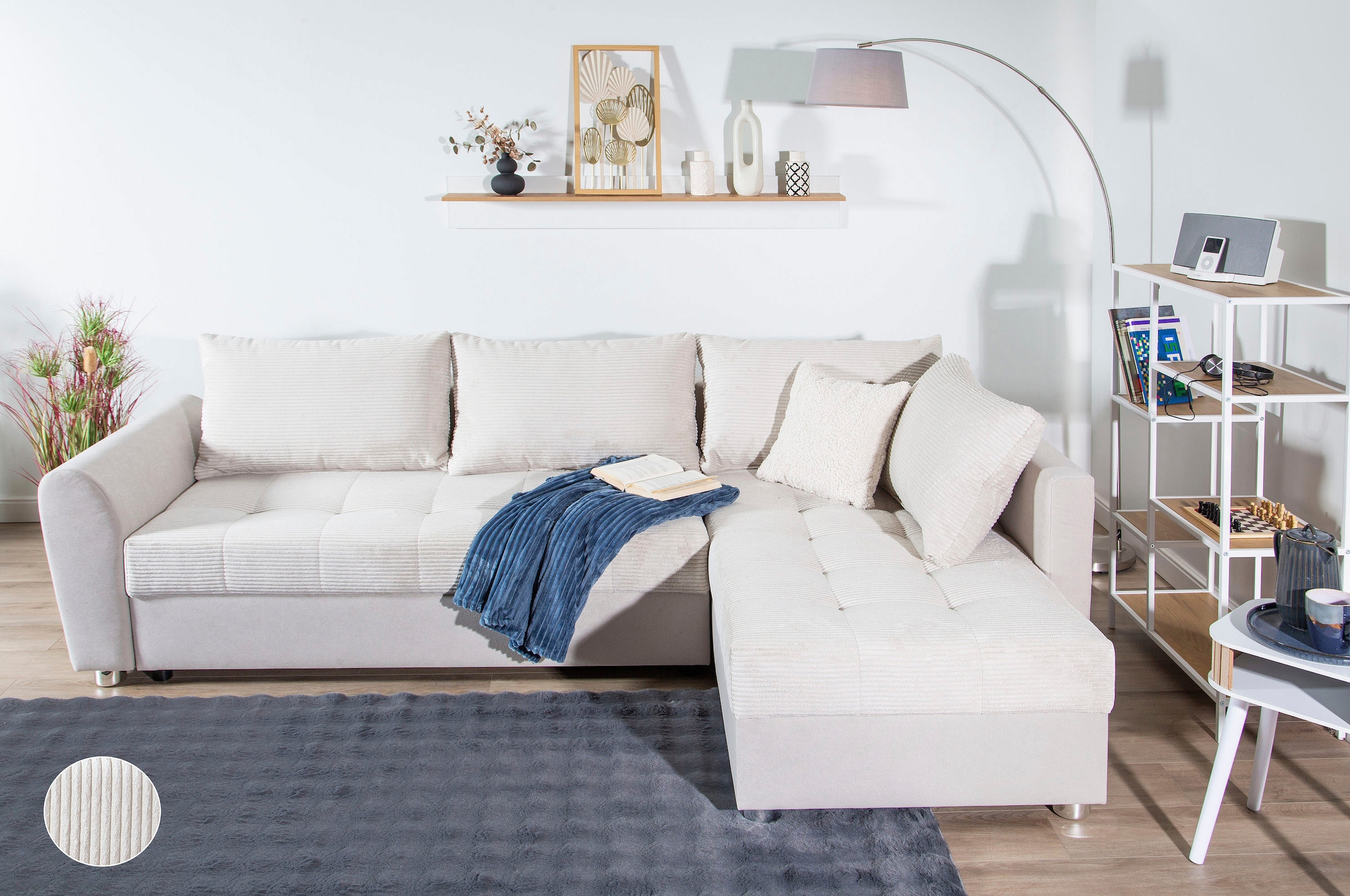 COLLECTION AB Ecksofa "JANA XL-Sofa L-Form", inkl. Bettfunktion, Bettkasten günstig online kaufen