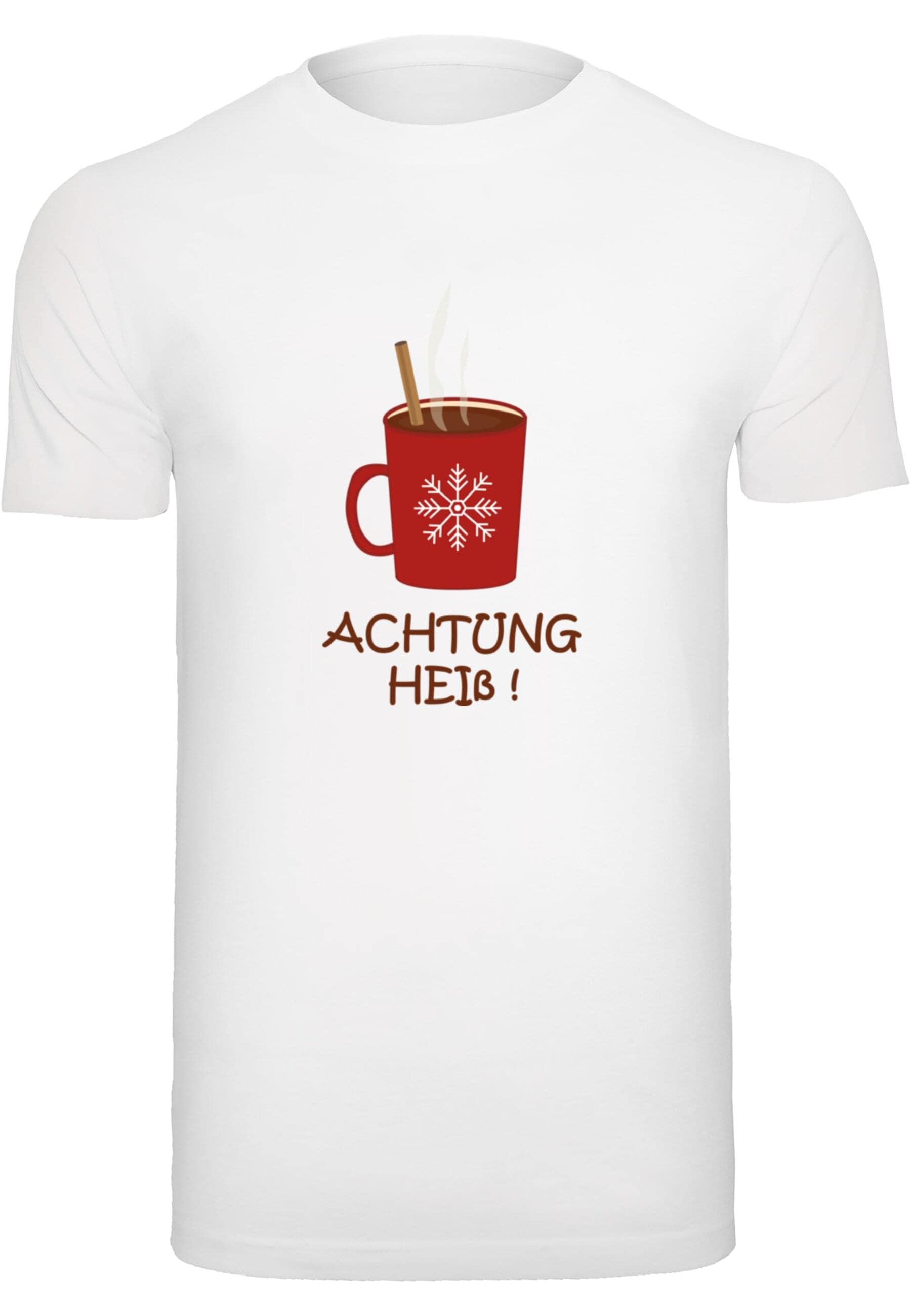 Merchcode T-Shirt "Merchcode Herren Achtung heiss T-Shirt Round Neck" günstig online kaufen