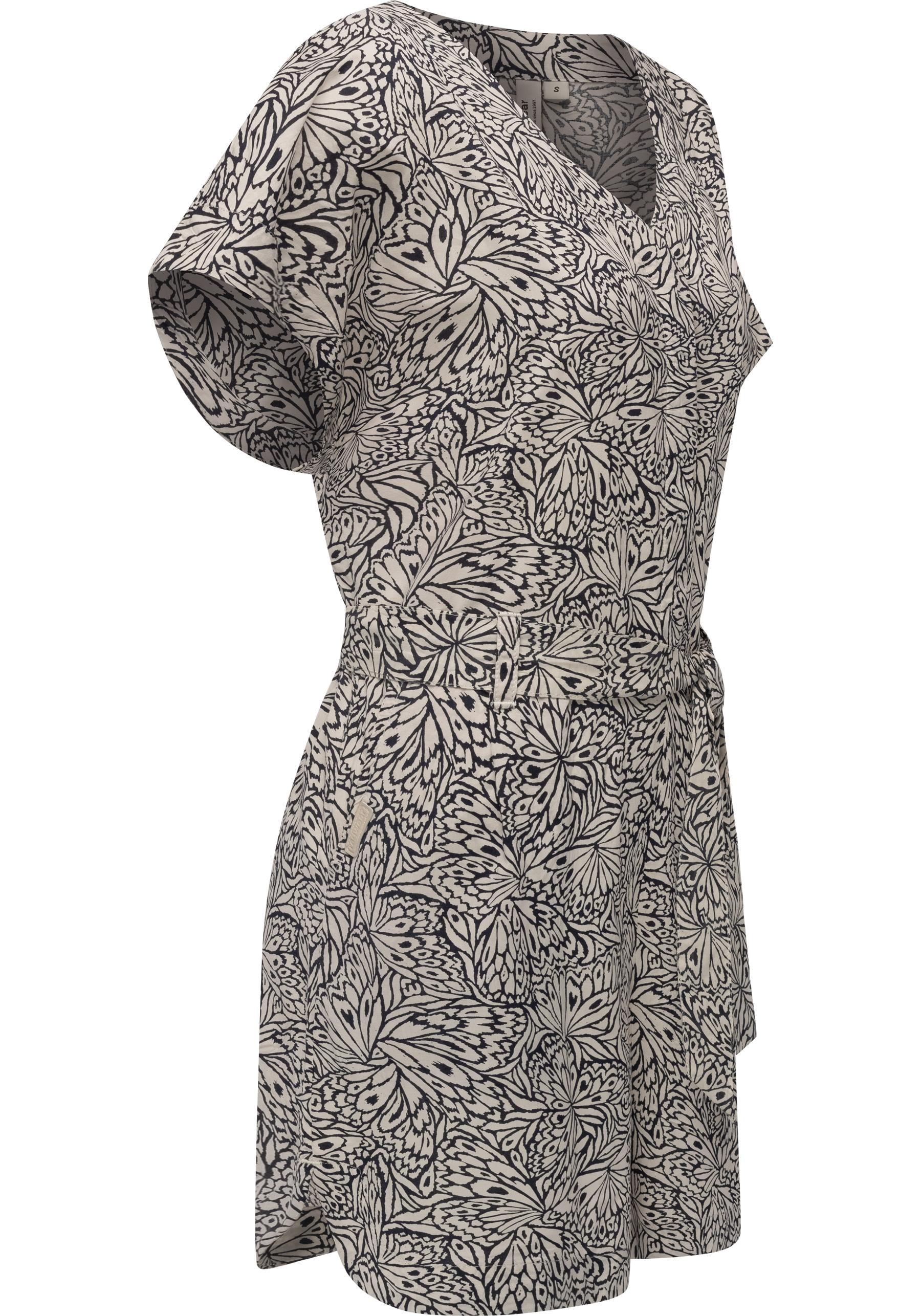 Ragwear Jumpsuit »Salwin«, Kurzer Overall mit Taillen-Bindeband