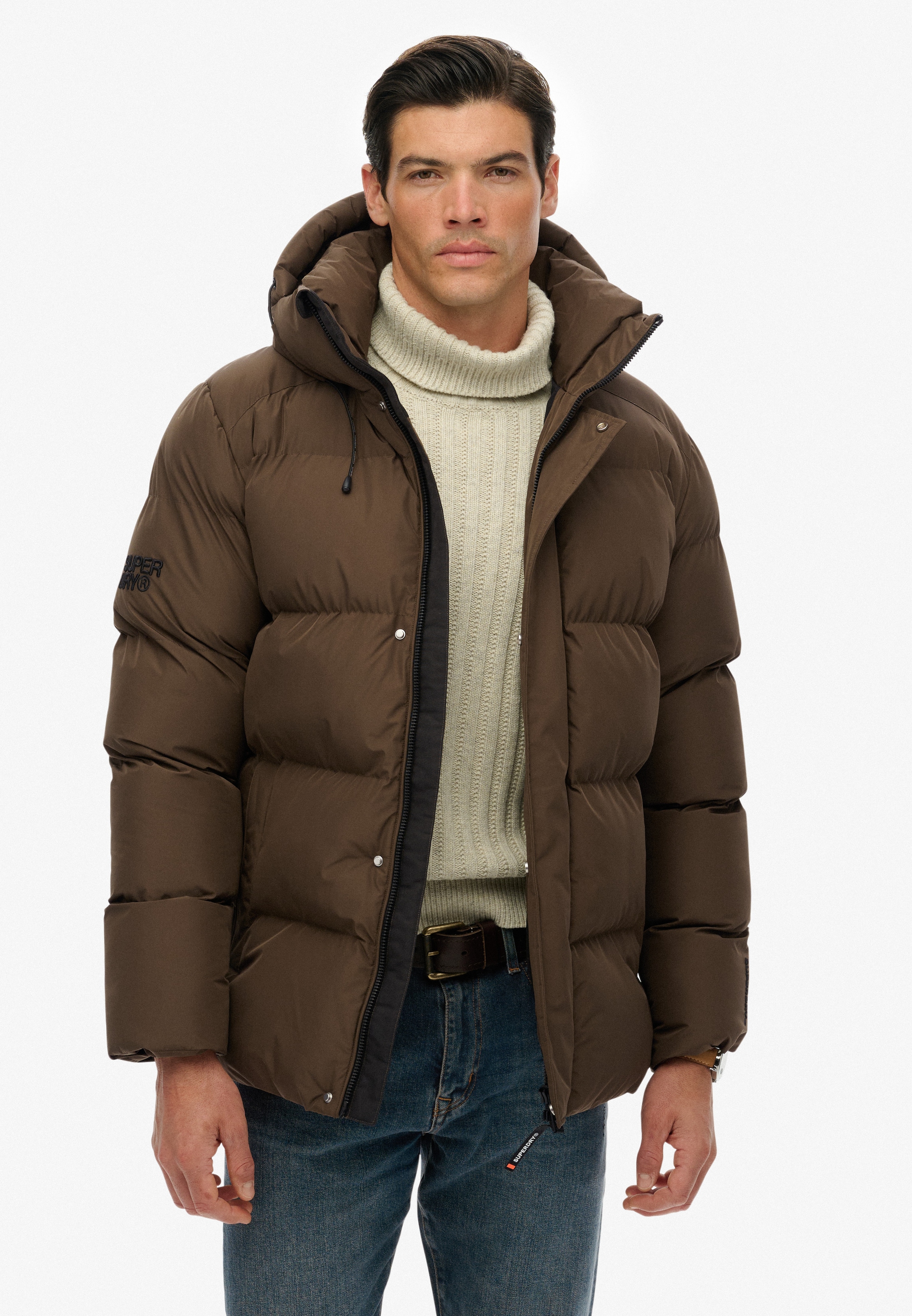 Superdry Steppjacke "HOODED 5 BAFFLE SPORTS PUFFER" mit Kapuze günstig online kaufen