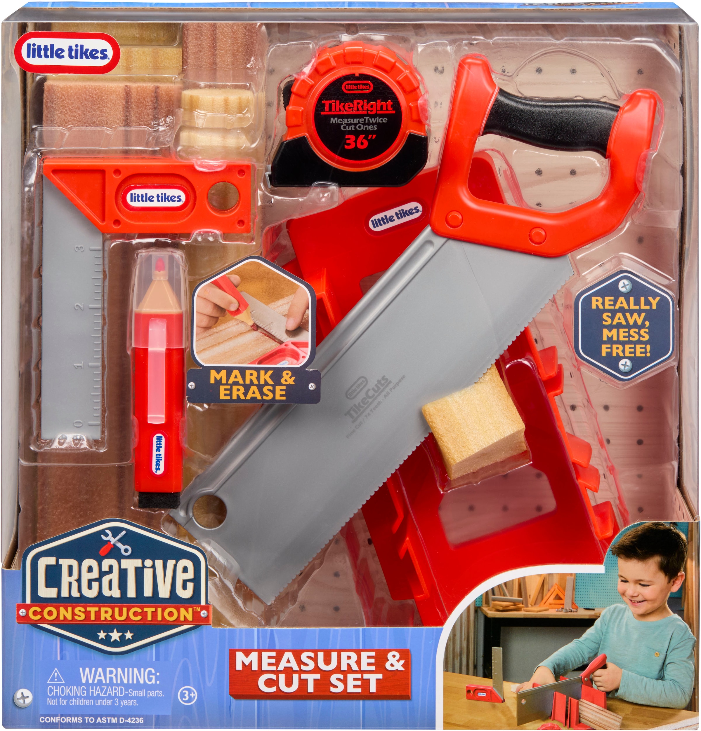 Little Tikes® Kinder-Werkzeug-Set »Creative Construction - Mess- und Schneideset«