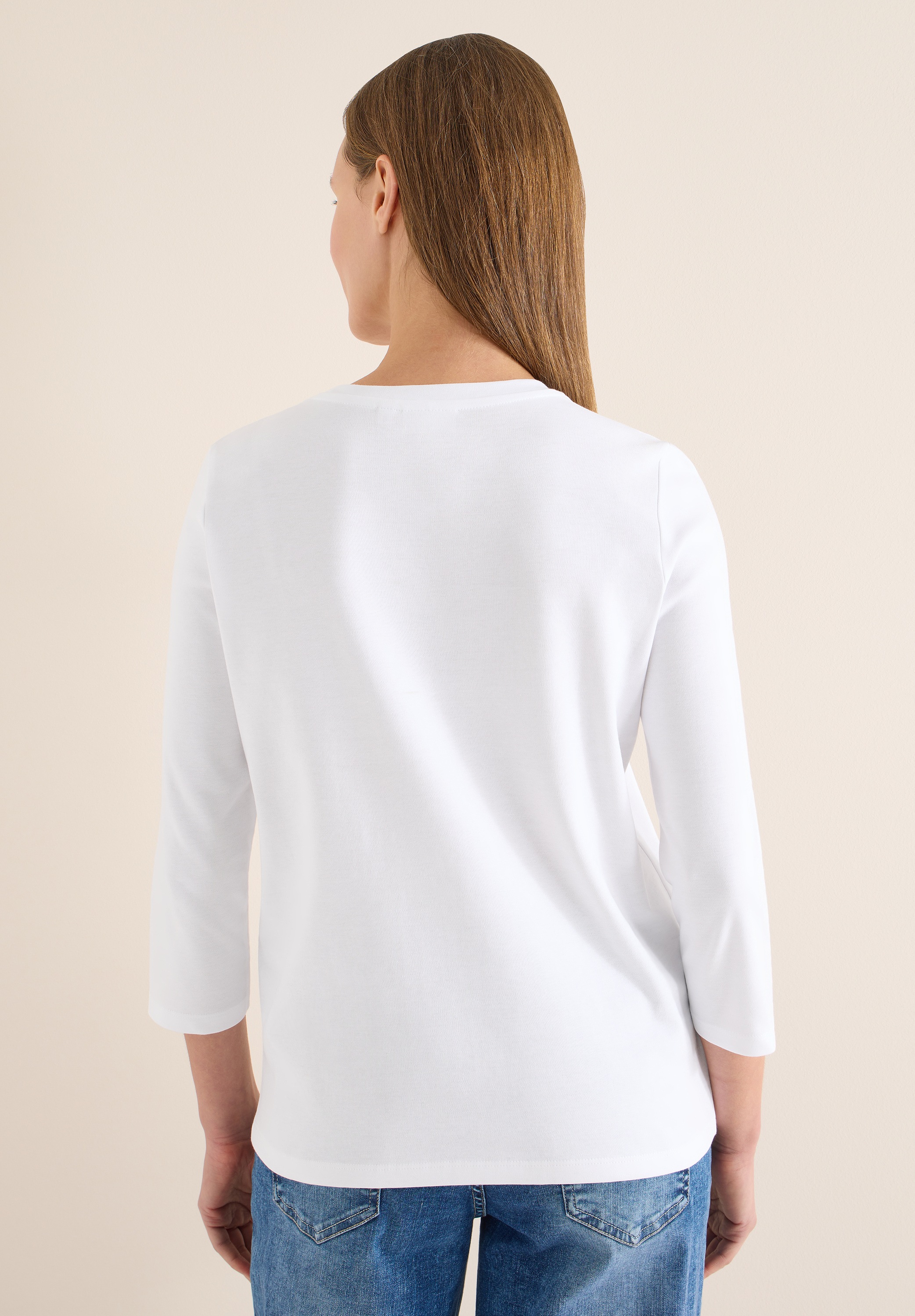 Cecil Langarmshirt aus reiner Baumwolle