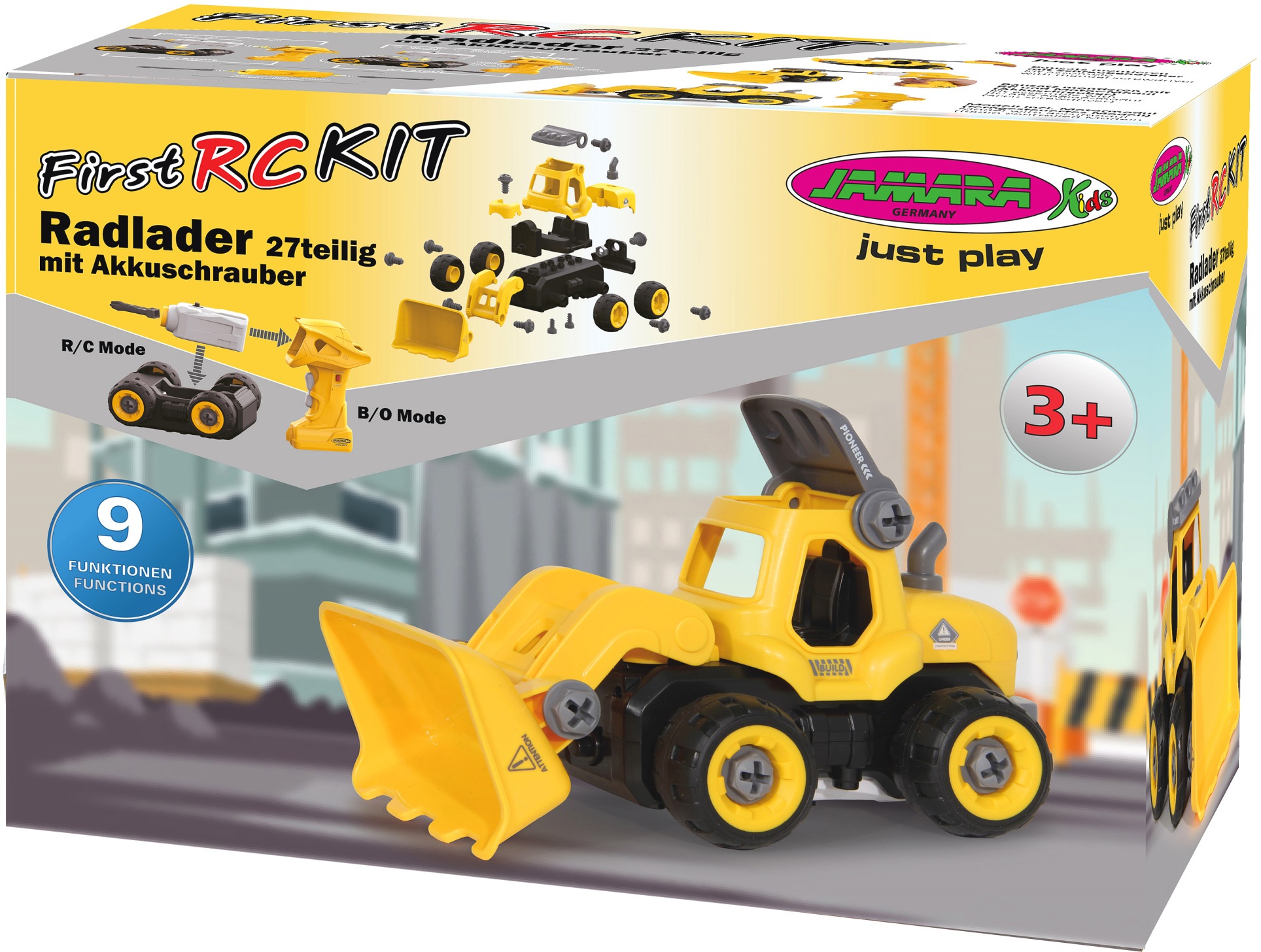 Jamara RC-Bagger »First RC - Radlader«, (27 tlg.), mit Akkuschrauber