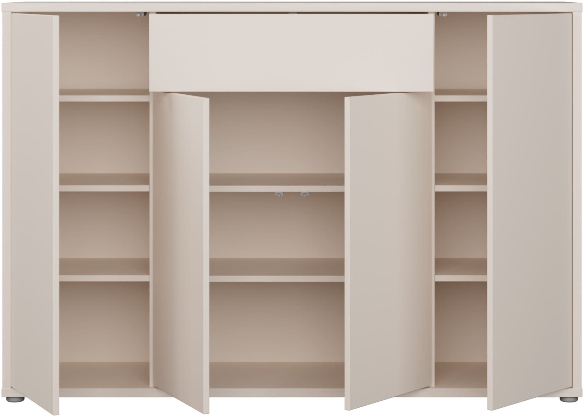 FORTE Schuhschrank B/H/T 143,9/99,1/34,9 cm Push to open, 28  Paar Schuhe