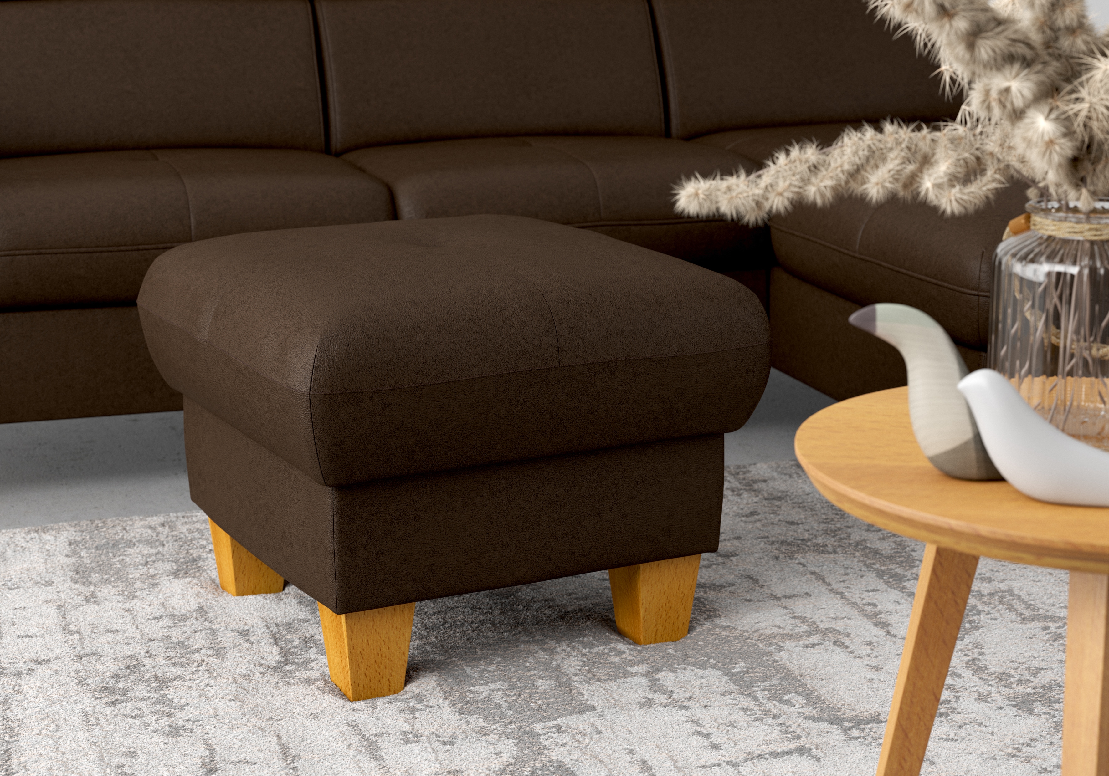 OTTO home Polsterhocker "Lindgren" mit Stauraum
