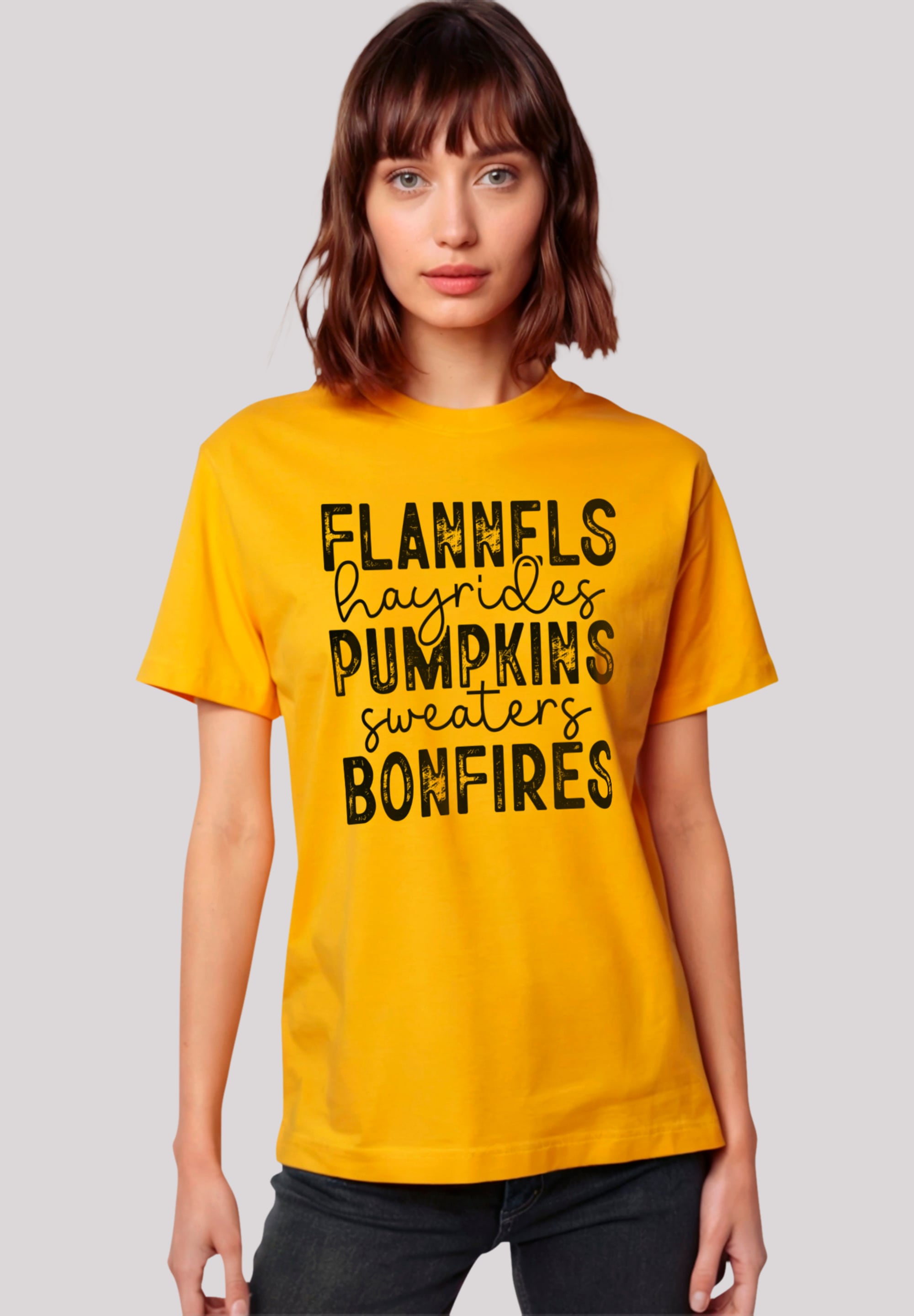 F4NT4STIC T-Shirt "flannels Pumpkins Kürbis bonfires", Premium Qualität, Ha günstig online kaufen