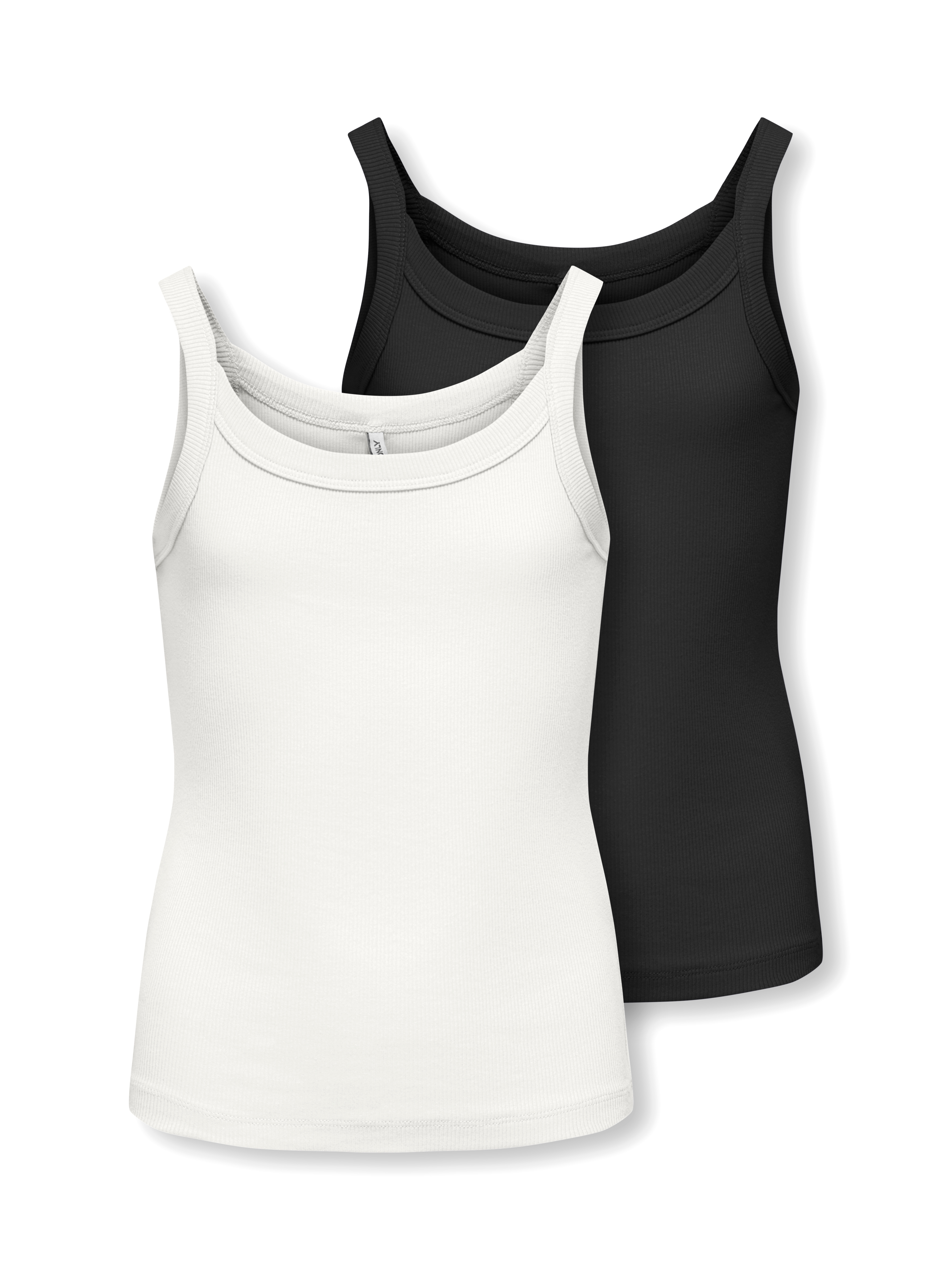 KIDS ONLY "KOGJILL LIFE S/L TOP CS JRS 2-PACK" Packung, 2 Baumwollmischung, elastisch