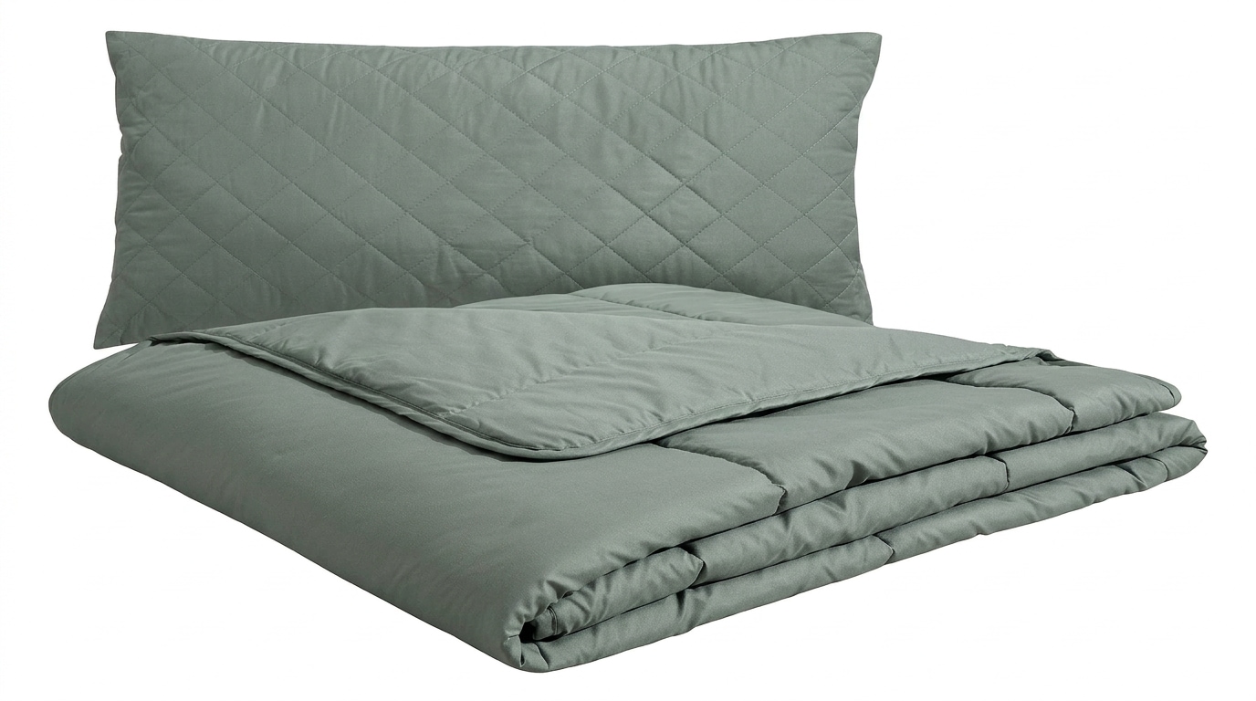 OTTO home Microfaserbettdecke + Microfaserkissen »Clarra Spar Set, Decke + Kissen 135x200, 155x200 cm & weitere Größen« Set mit Kissen 40x80 cm, 80x80 cm, Sommer, Herbst, Winter in grau