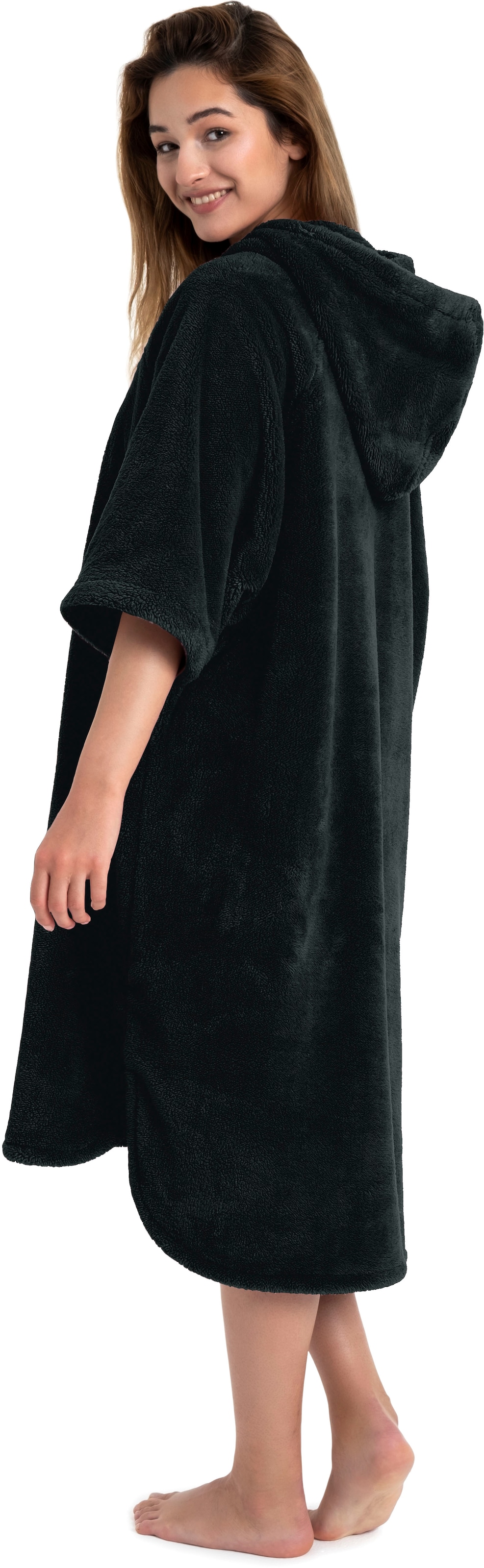 my home Badeponcho »Lillou«, (1 St.), weich und kuschelig, Unisex, für Damen und Herren, Surfponcho