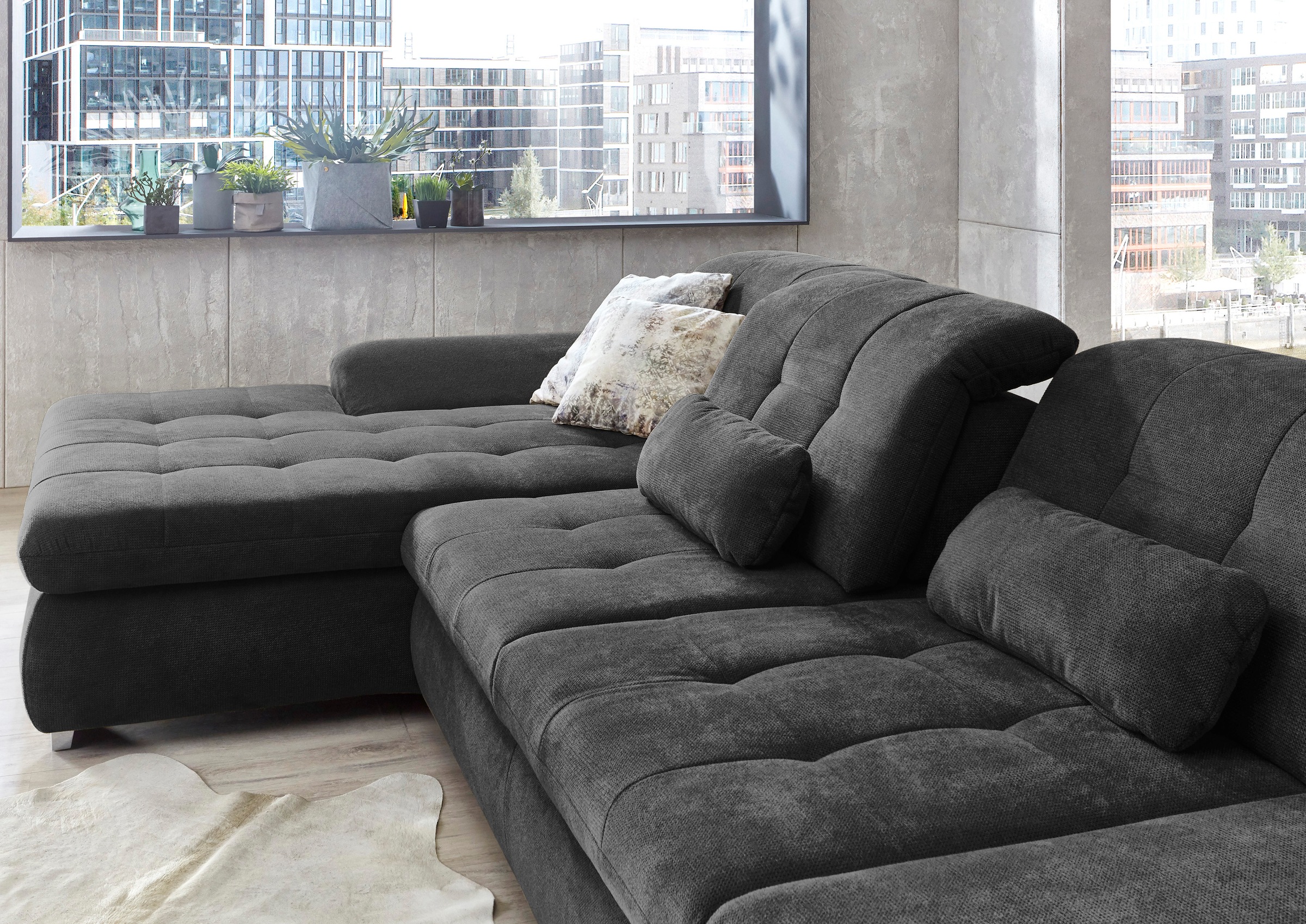 Die PlanBar Ecksofa »MP-IN17004 L-Form«, wahlweise mit Funktion, Federkern