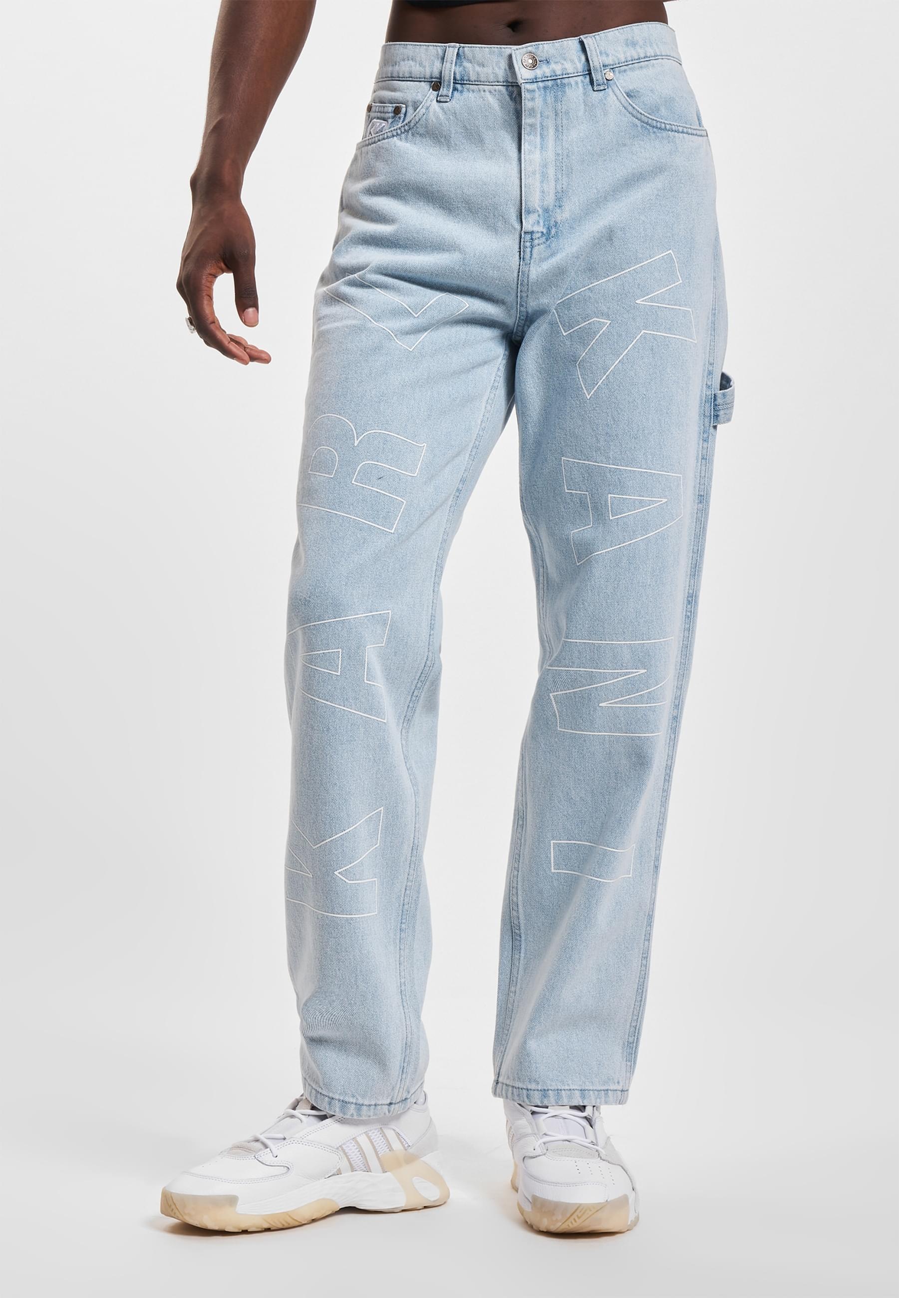 Karl Kani Bequeme Jeans »Karl Kani Herren Og Baggy Workwear Logo Print Denim«