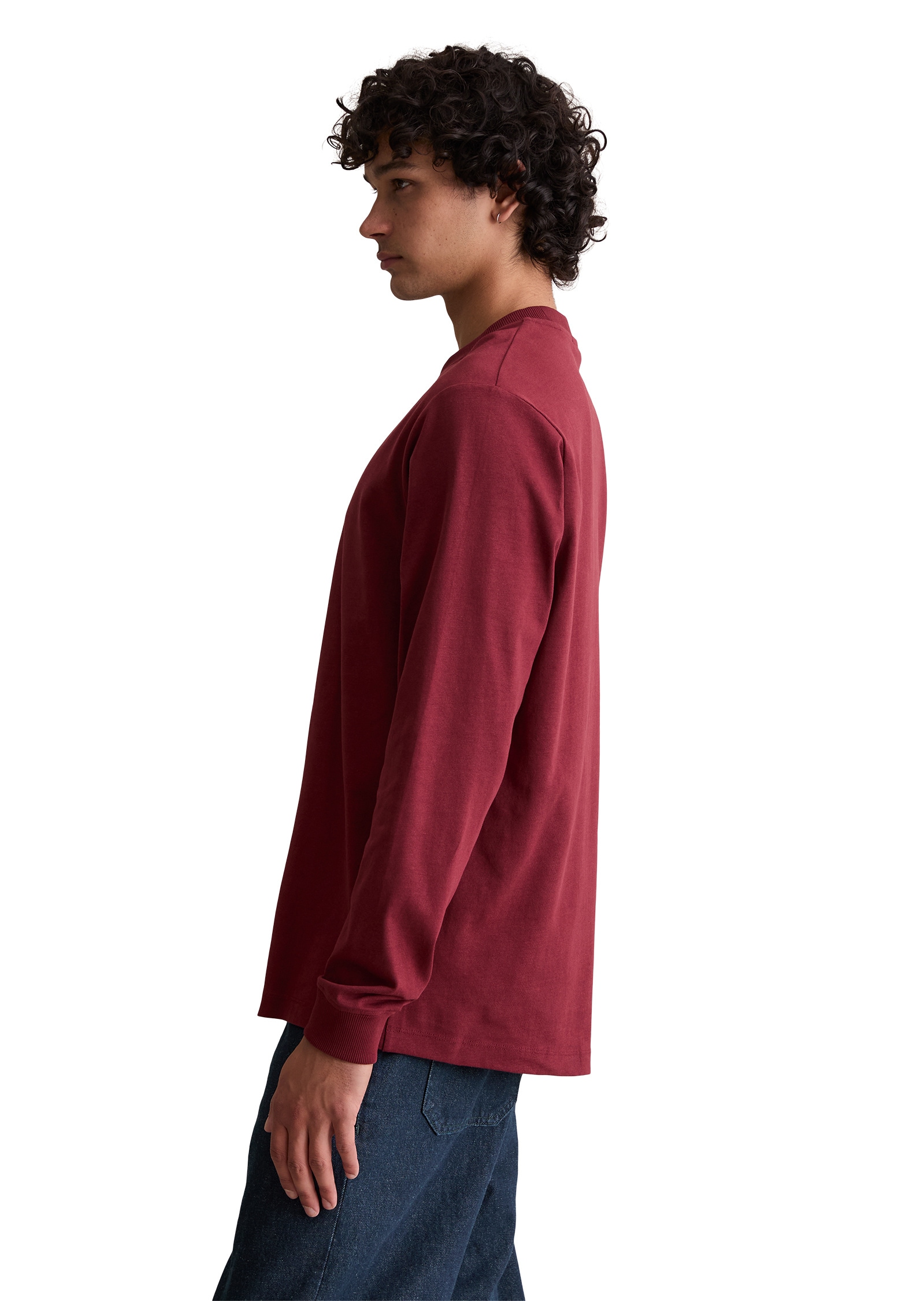 Marc O'Polo DENIM Langarmshirt »aus schwerem Bio-Baumwoll-Jersey«