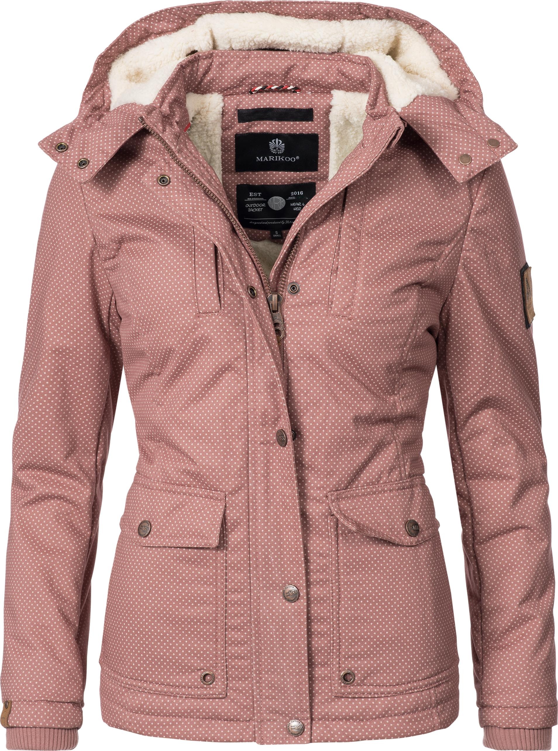 Marikoo Winterjacke »Keikoo«, mit Kapuze, sportliche Damen Outdoor Baumwolljacke mit Kapuze