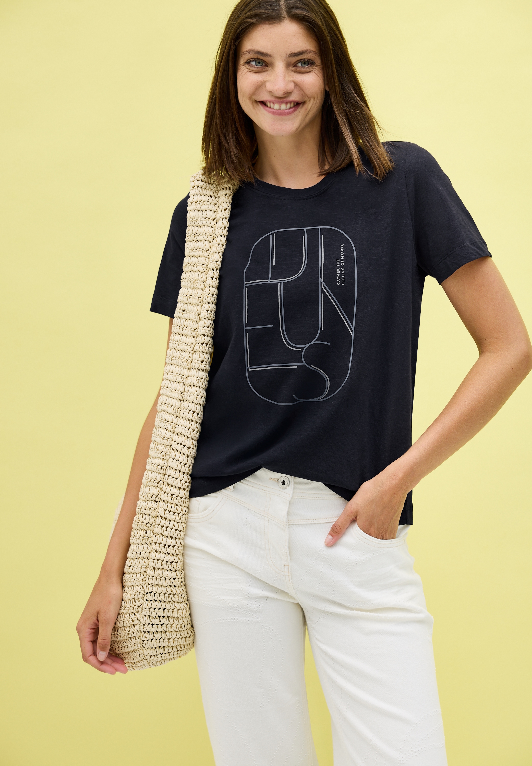 Cecil T-Shirt mit Artwork günstig online kaufen