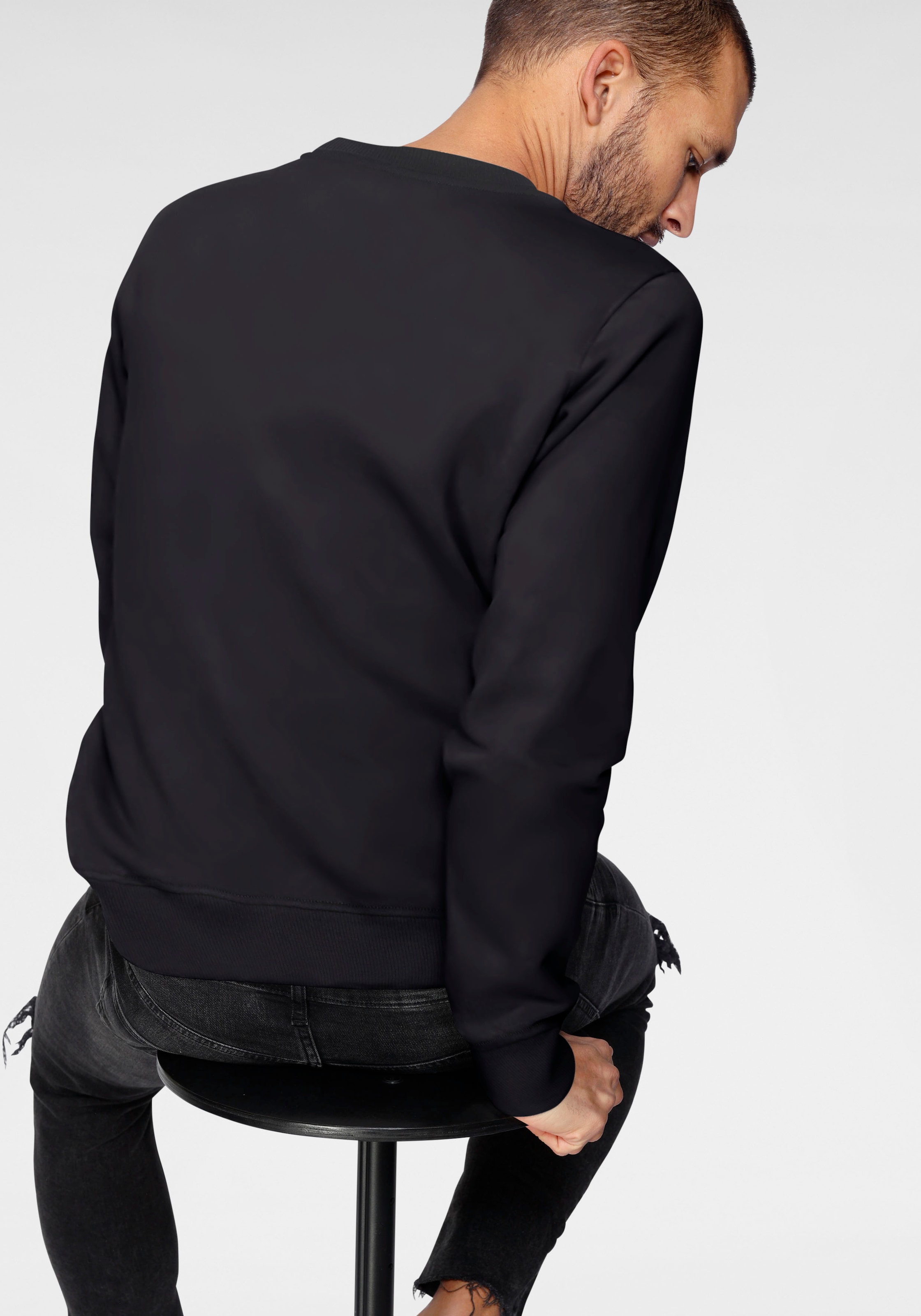 Calvin Klein Jeans Sweatshirt »ICONIC MONOGRAM CREWNECK«, mit großem Druck