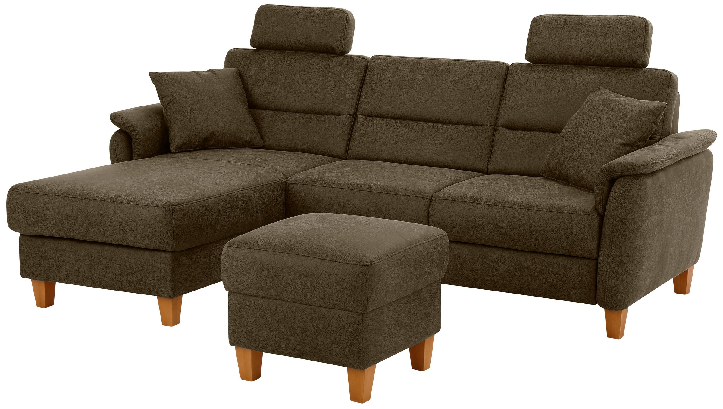 Thumbnail - Home affaire Ecksofa "Palmera L-Form, B: 244 cm" optional Bettfunktion & Bettkasten, Federkern