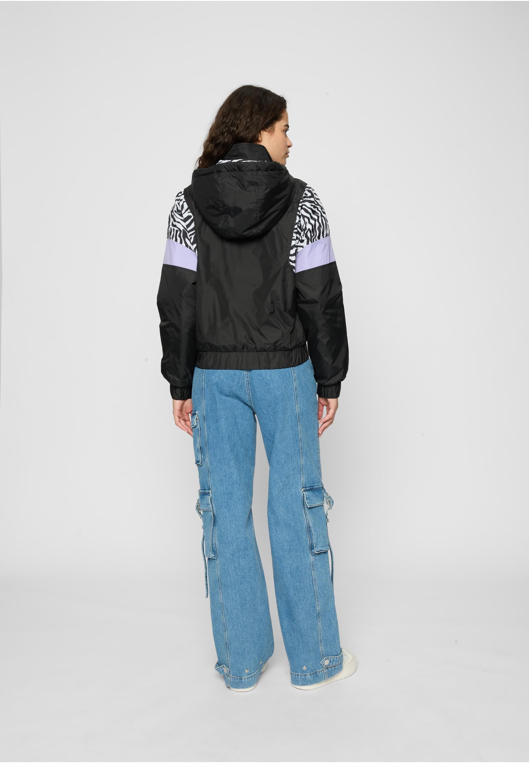 URBAN CLASSICS Allwetterjacke »Urban Classics Damen Ladies AOP Mixed Pull Over Jacket«, (1 St.), mit Kapuze