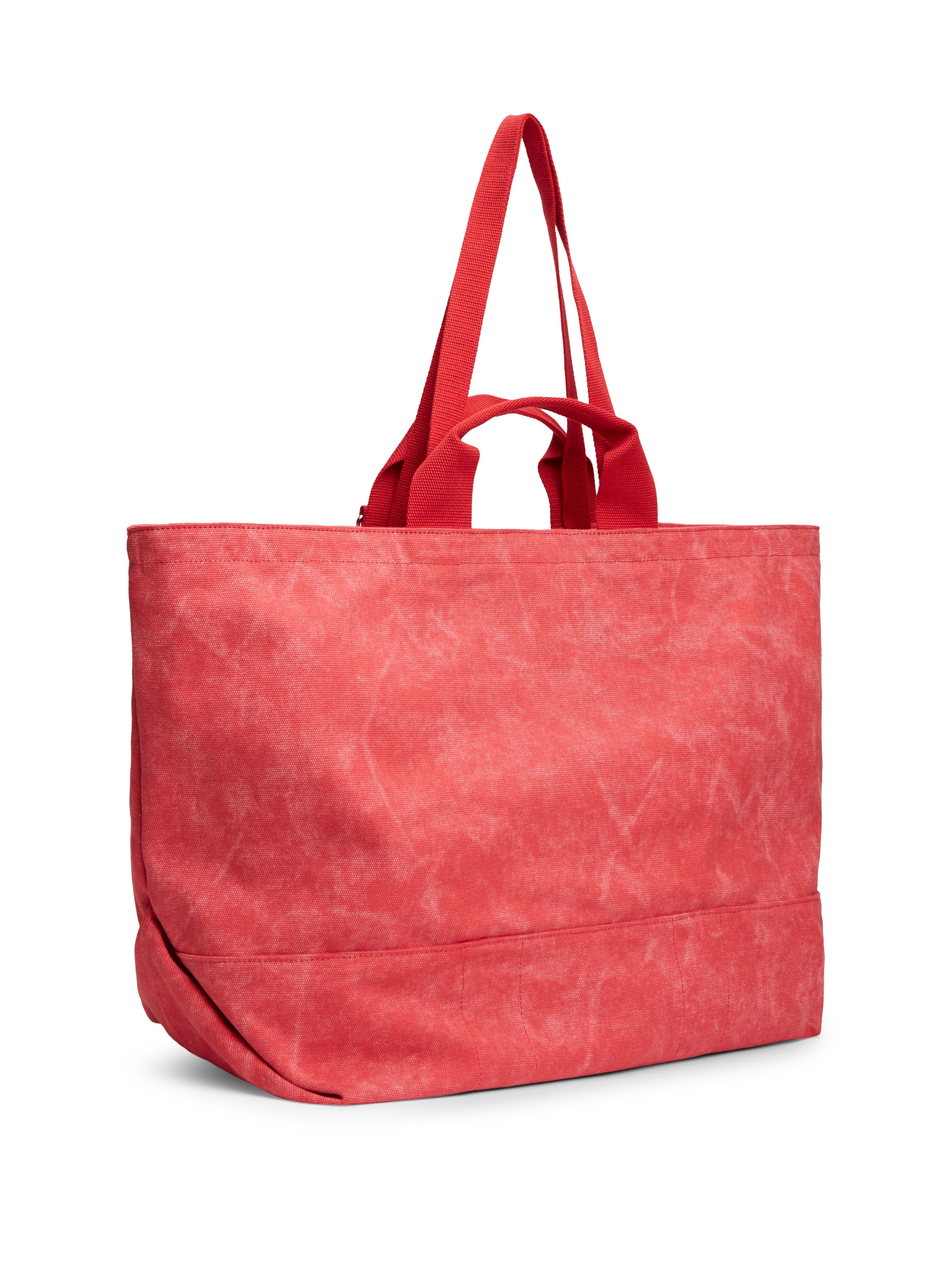 Tommy Jeans Tragetasche »TJW WAVE FLAG MED TOTE« Unisex Tragetasche, Umhängetasche, Shopper, Henkeltasche im Used-Look