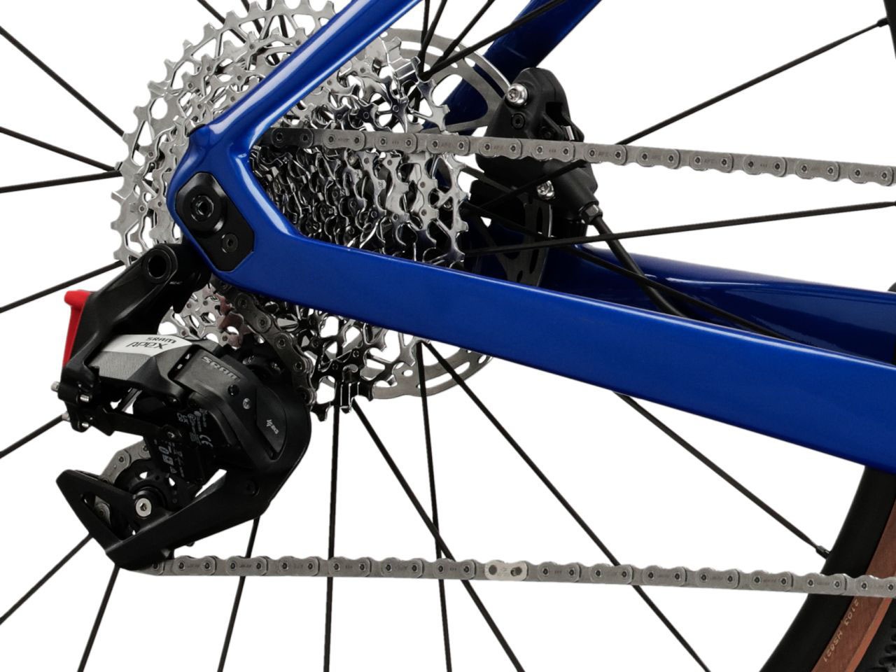 Kross Gravelbike »Gravelbike Carbon Esker RS 2.0 Blau 12 Gänge« 12 Gang SRAM APEX XPLR AXS Schaltwerk Kettenschaltung mit Carbon-Rahmen und -Gabel
