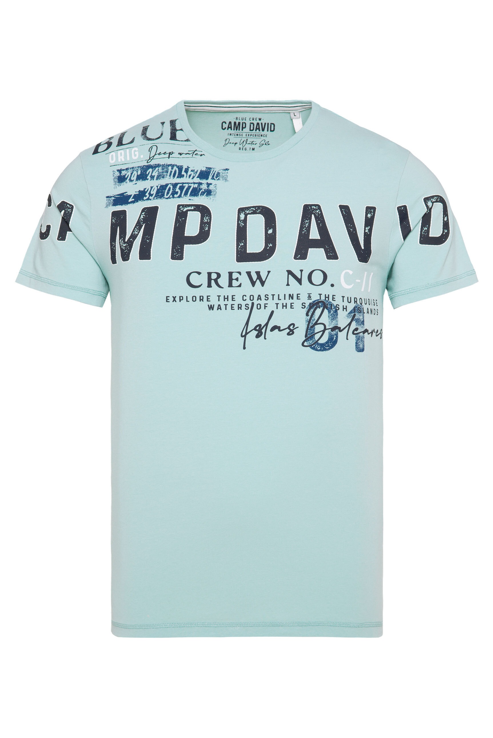 CAMP DAVID Rundhalsshirt, mit Baumwolle