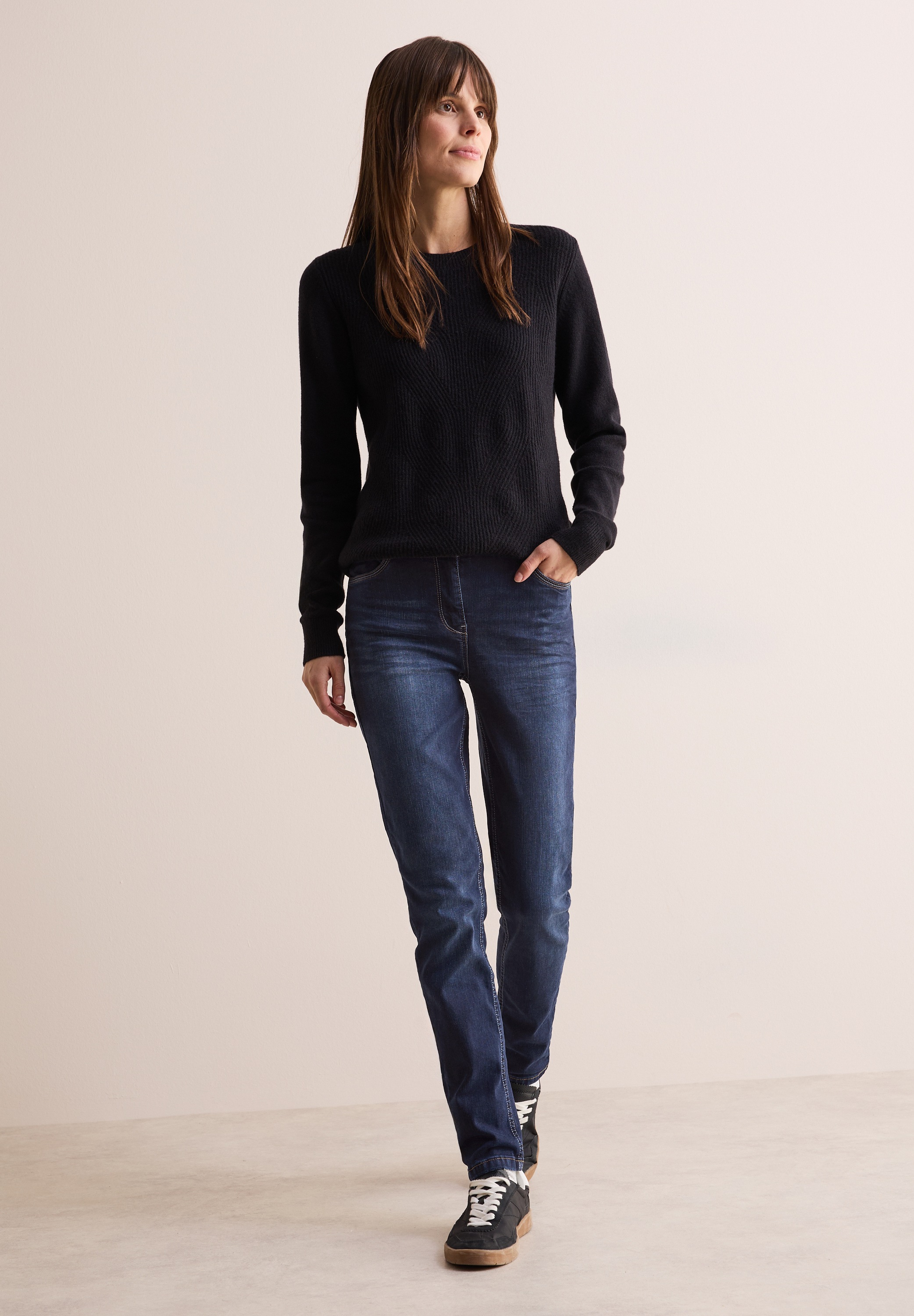 Cecil Slim-fit-Jeans, High Waist