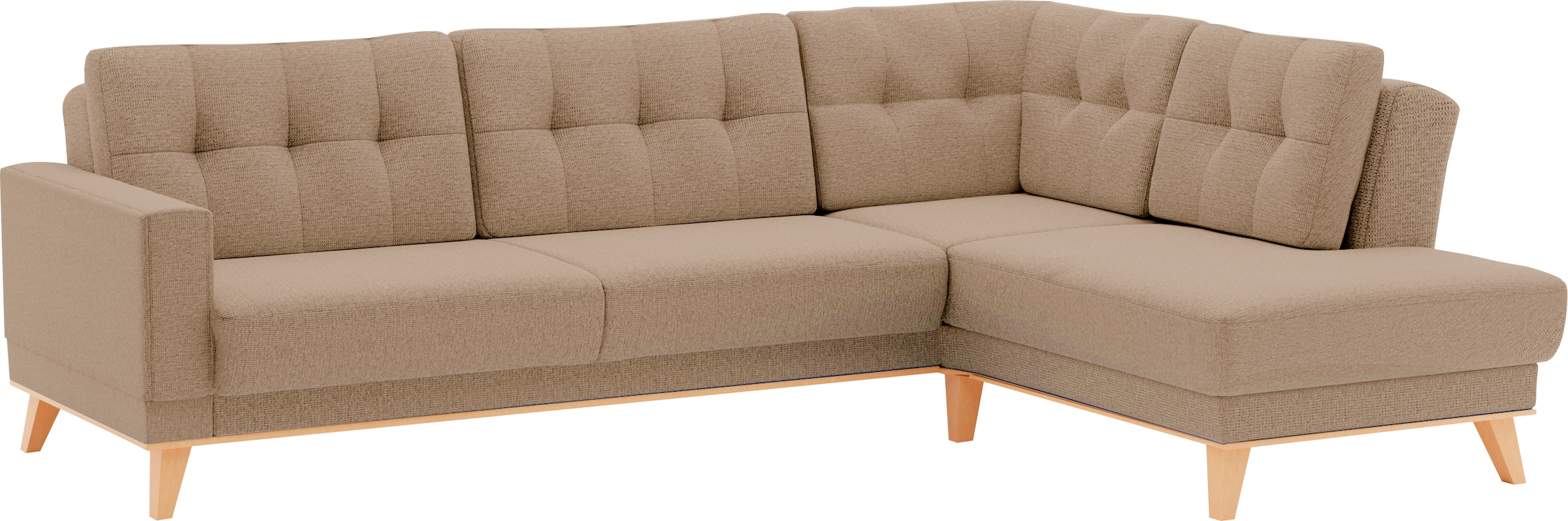 sit&more Ecksofa »Lavida L-Form«, wahlweise mit Kippfunktion und Bettkasten