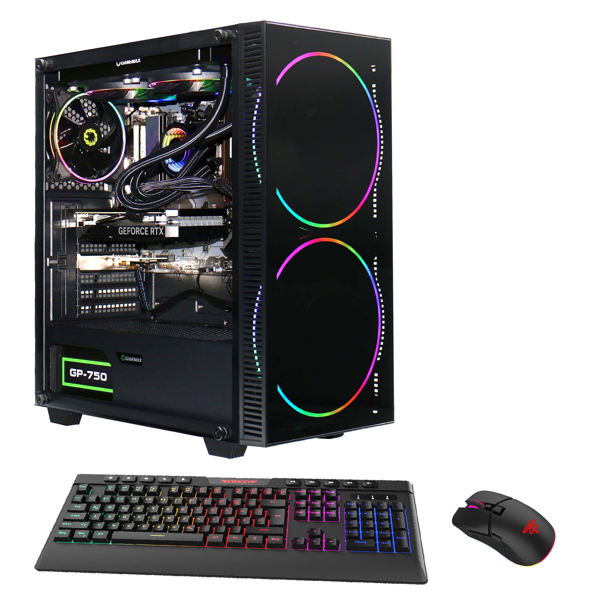 Black Hole 7305 Gaming-PC (AMD Ryzen 7 5700X, RTX 4070 Super, 32 GB RAM, 2000 GB SSD,...