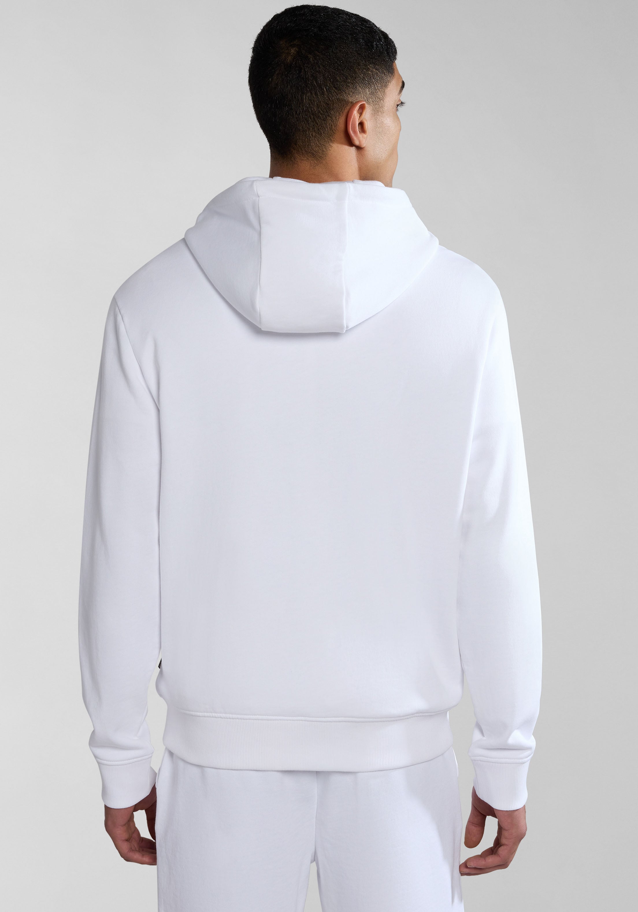 Napapijri Kapuzensweatshirt »BALIS H SUM 002«, Mit Markenlabel an der Seite; mit Rippbündchen an Saum und Ärmeln
