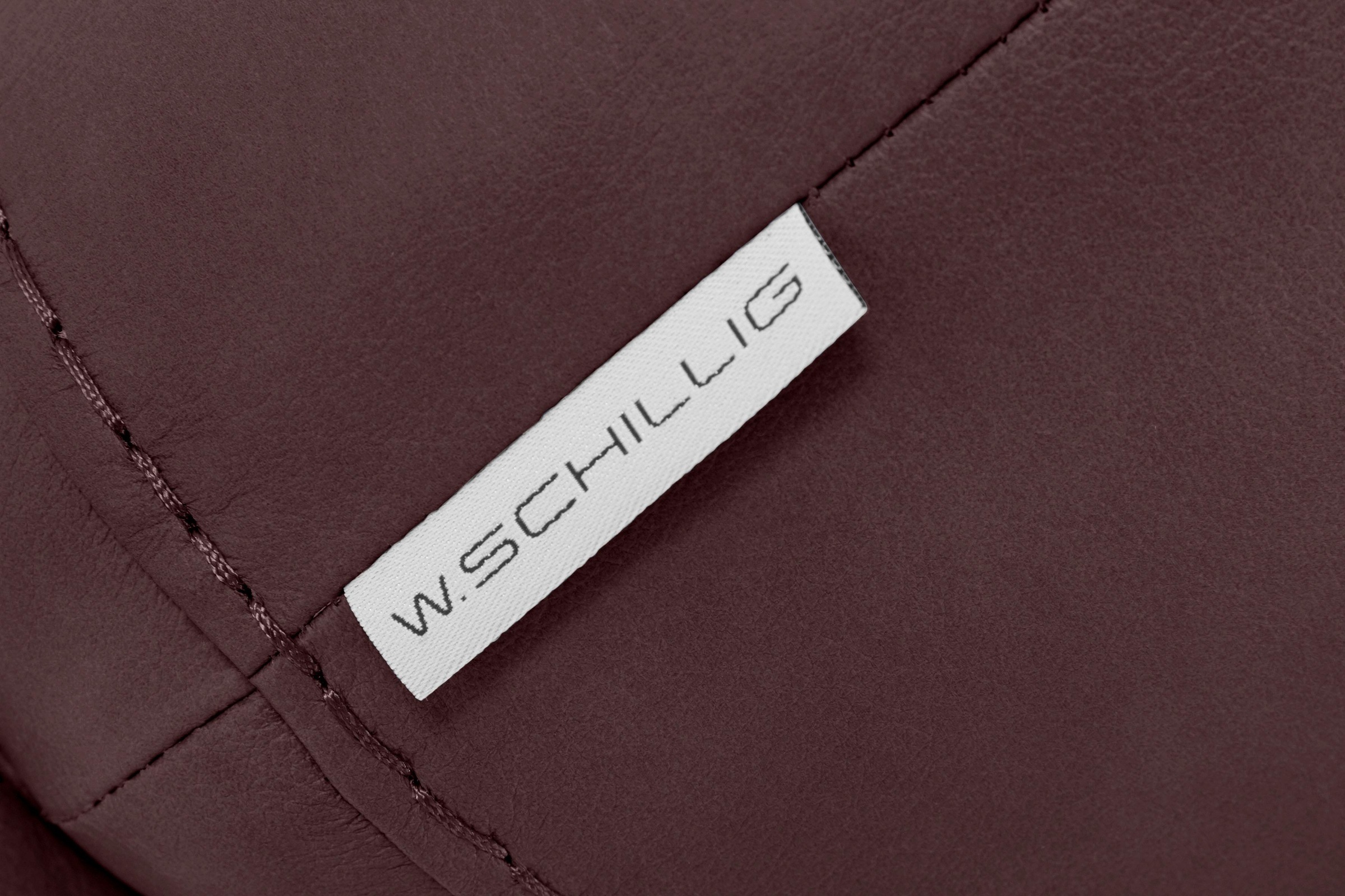 W.SCHILLIG Hocker »montanaa«, mit Metallfüßen in Schwarz pulverbeschichtet, Breite 71 cm