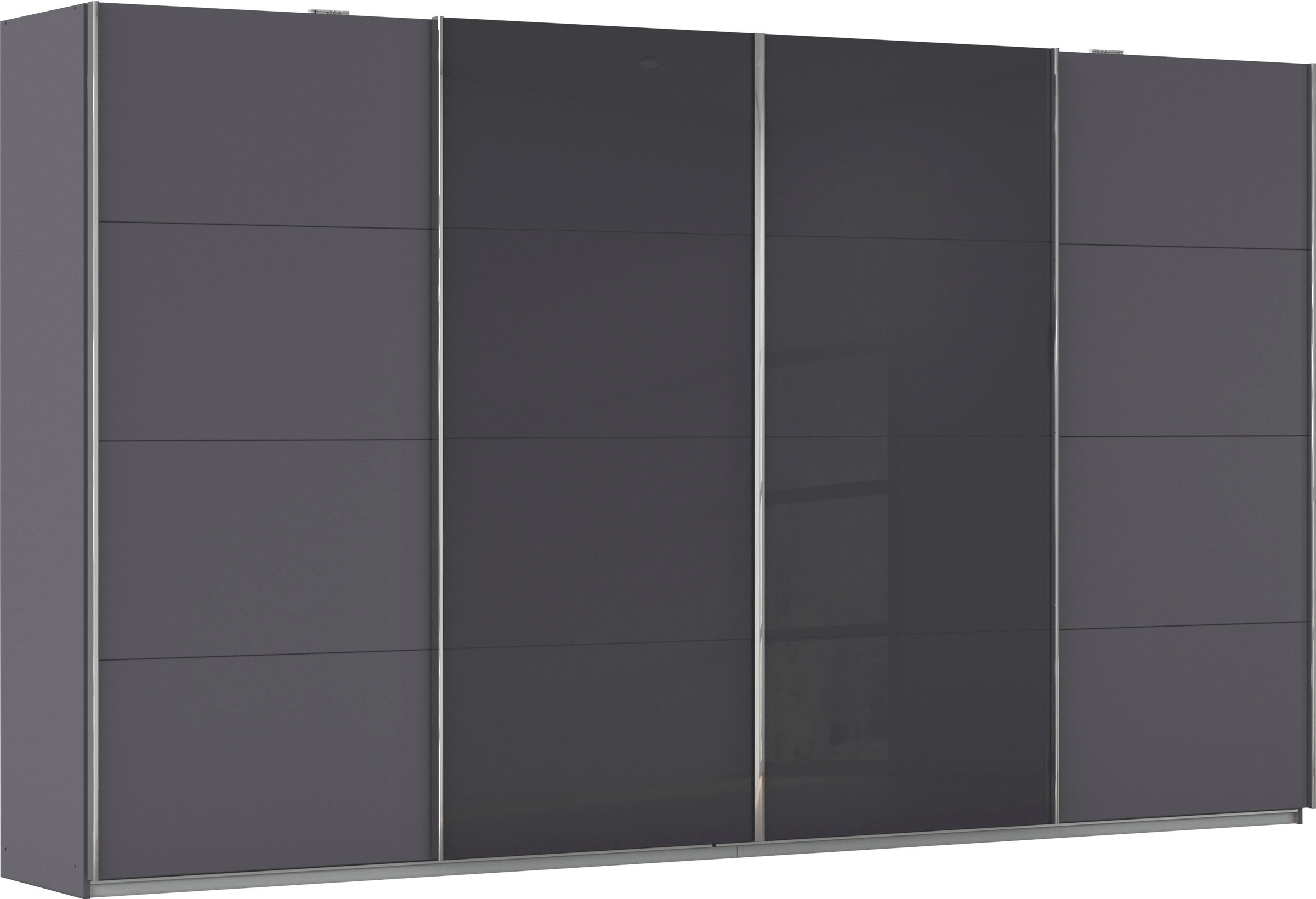 rauch 1100000002199 "Kleiderschrank Schrank Garderobe Wäscheschrank Ankleide SYNCRONO" Mitteltüren öffnen parallel, Breiten 271/316/361 cm Höhen 211/230 cm, Mitteltüren mit praktischer Synchron-Öffnung MADE IN GERMANY