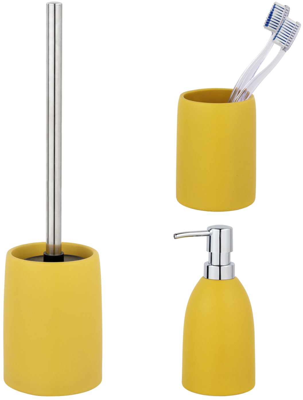 SCHÖNER WOHNEN-Kollektion Badaccessoire-Set ""Funo"" Zahnputzbecher, Seifen günstig online kaufen
