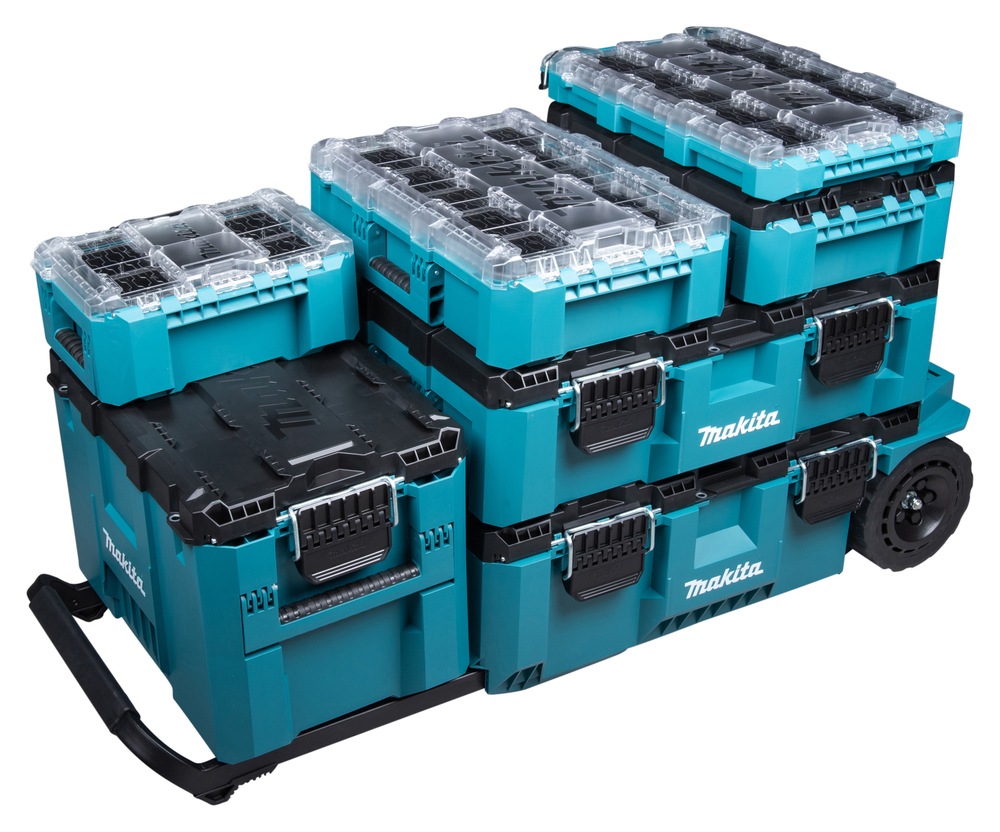 Makita Werkzeugbox »MAKTRAK Erweiterung  XL »P-91023« max. 45 kg, 58,49L« Effizientes Be- und Entladen mit dem MAKTRAK Koffer Sortiment