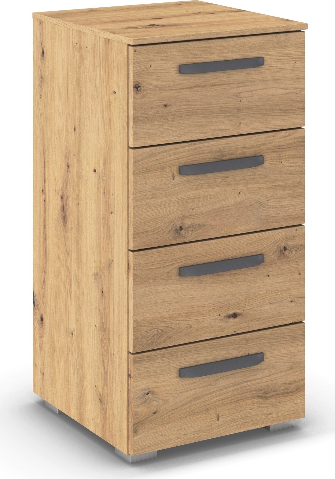 OTTO home Schubkastenkommode "Kommode Sideboard Schubladenkommode Schlafzimmerkommode OTELI" Breite 40 cm SOFT-CLOSE-FUNKTION, elegante Dekor- oder Hochglanzfront, mit 4 geräumigen Schubladen für viel Stauraum MADE IN GERMANY
