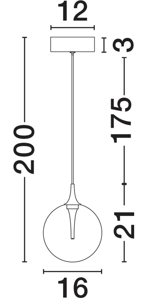 Nova Luce Pendelleuchte »ORENDA«, 1 flammig