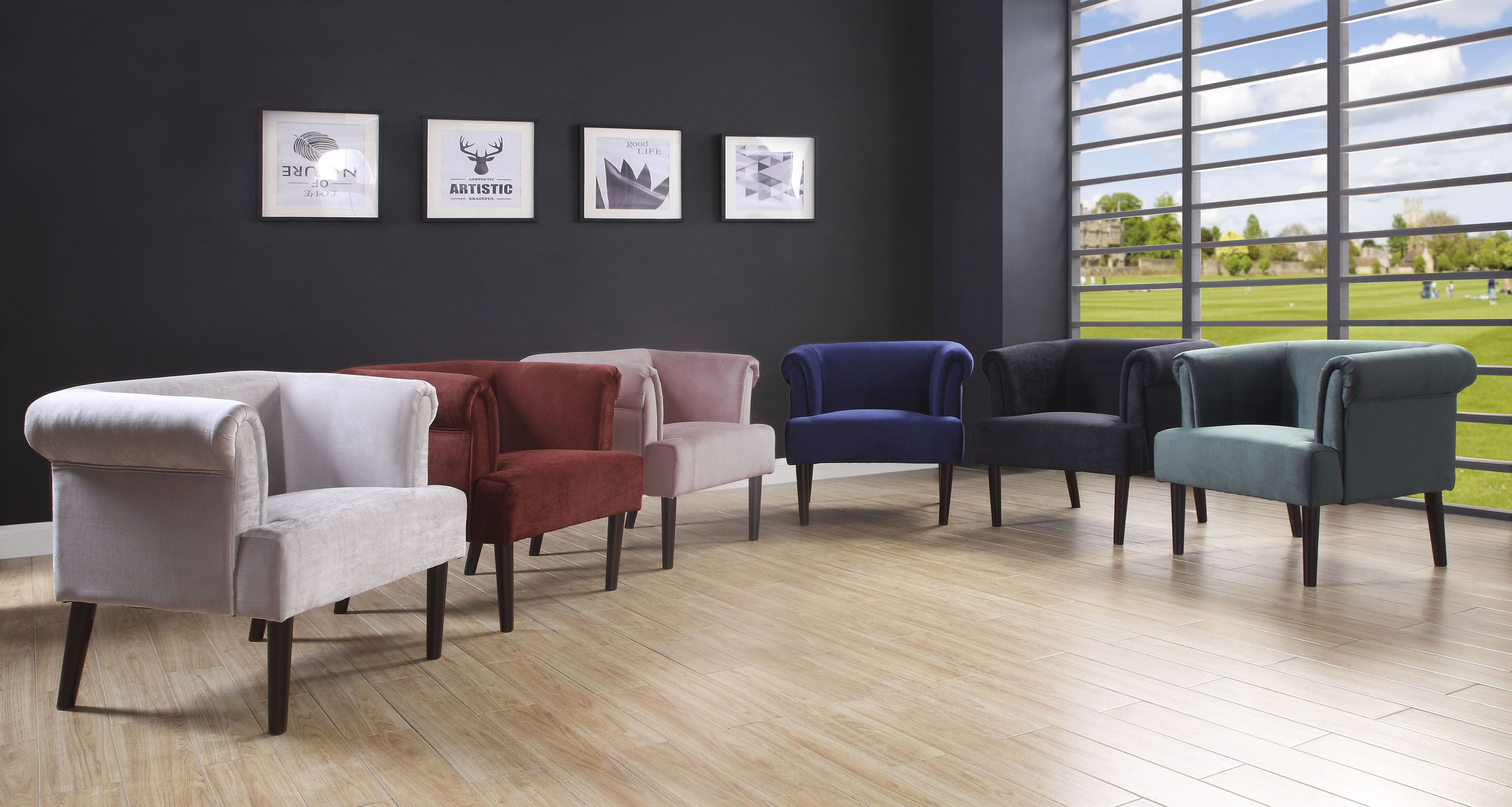 OTTO home Sessel "Charlie" Loungesessel mit Wellenunterfederung