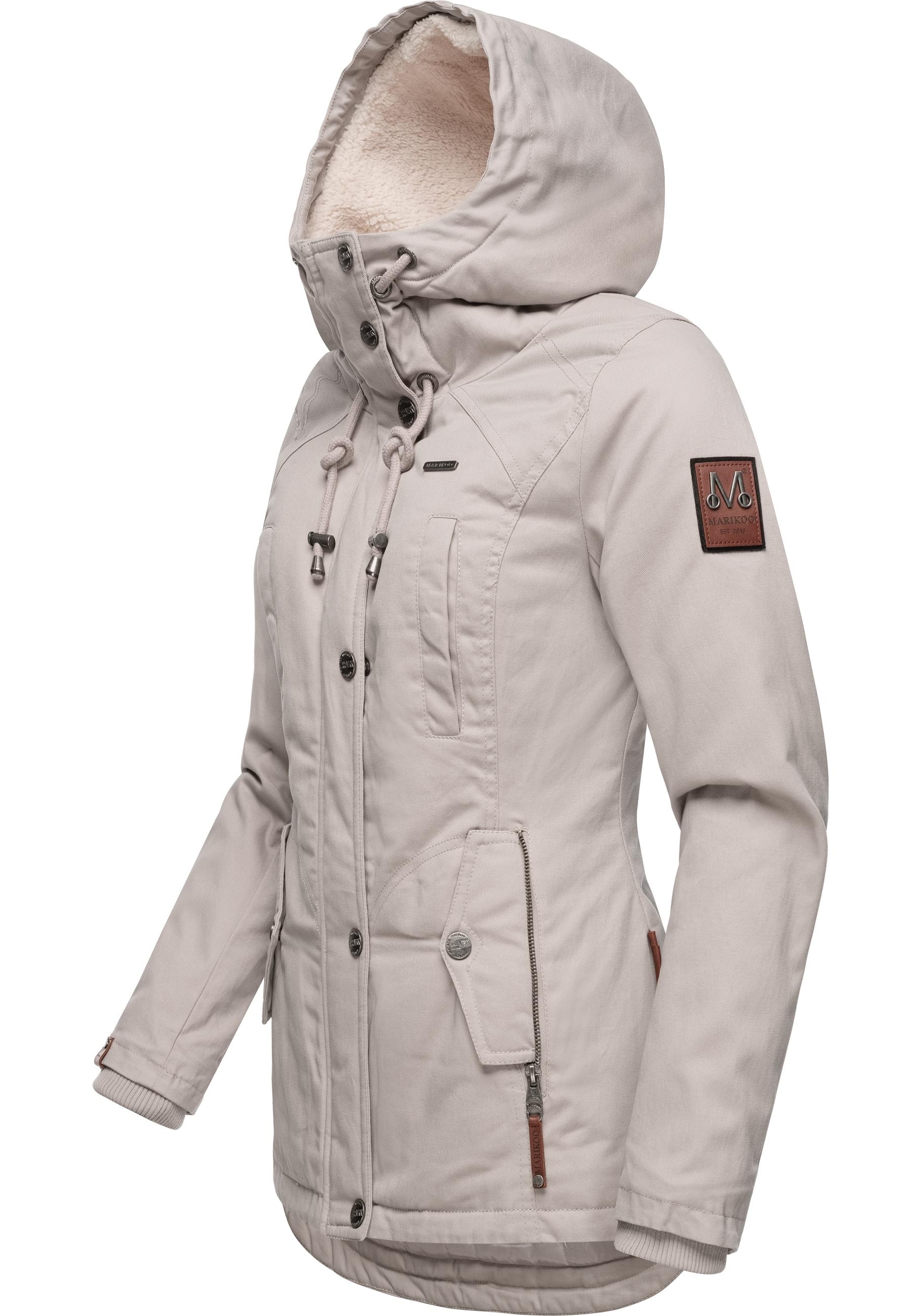 Marikoo Winterjacke »Bikoo«, mit Kapuze, sportliche Damen Outdoor Baumwolljacke mit Kapuze