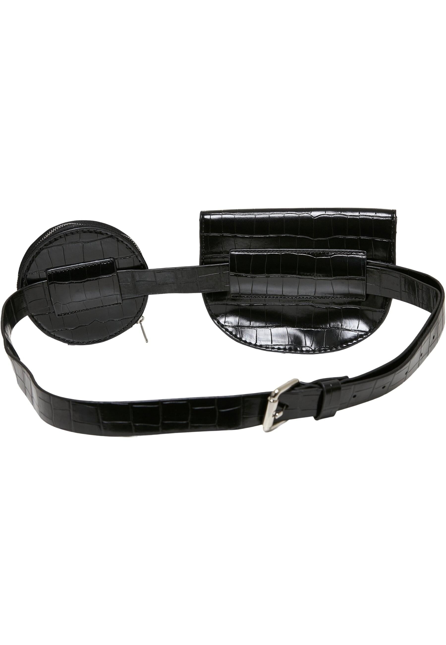 URBAN CLASSICS Mini Bag »Urban Classics Unisex Croco Synthetic Leather Double Beltbag«